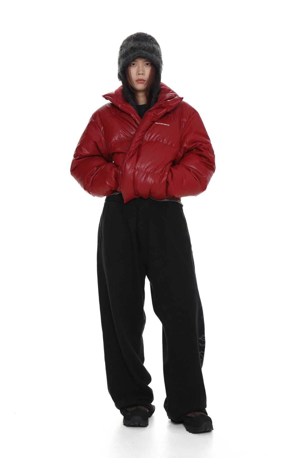 Short puffer jacket - Red