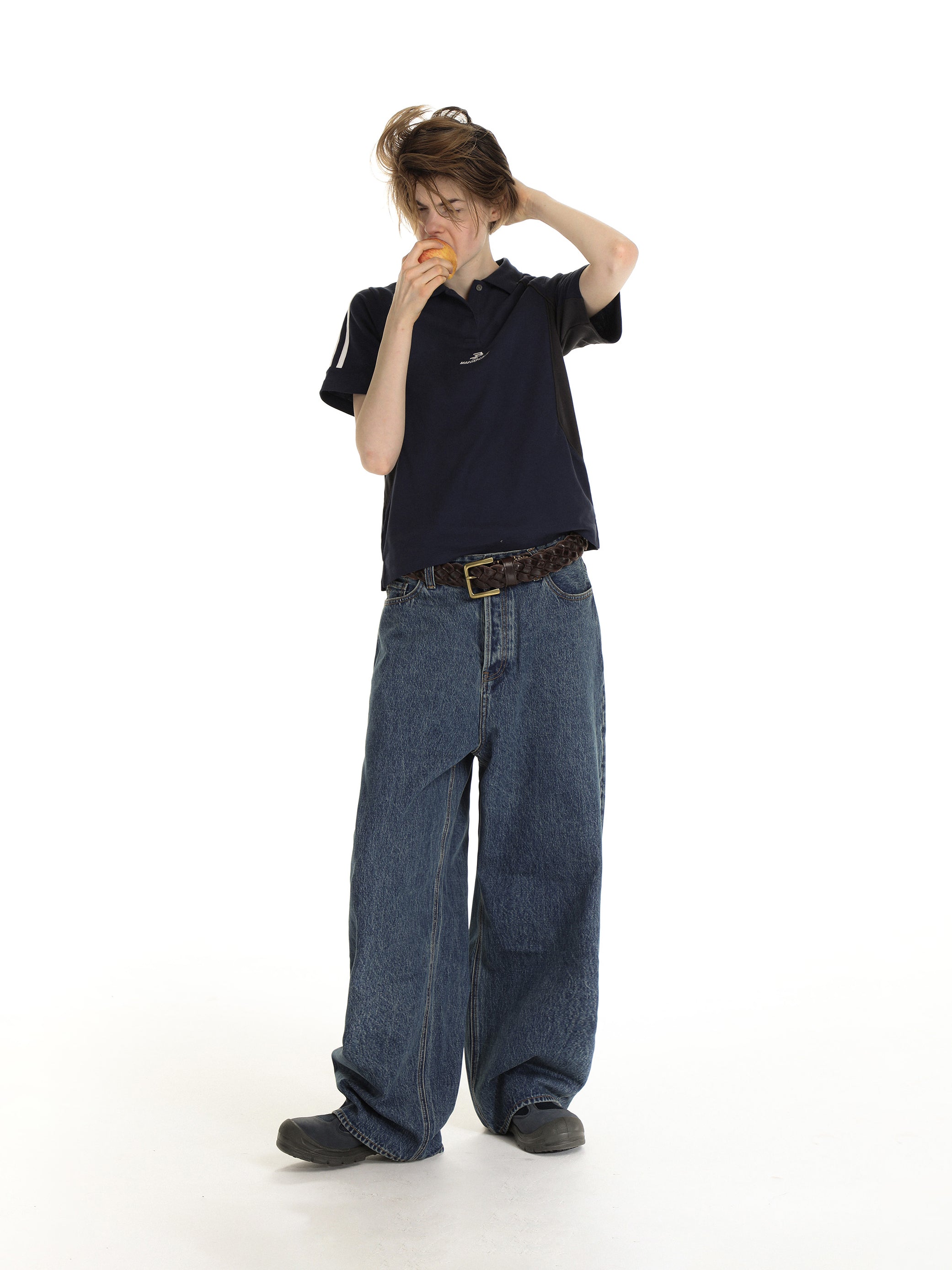 Knit retro polo - Shortsleeves