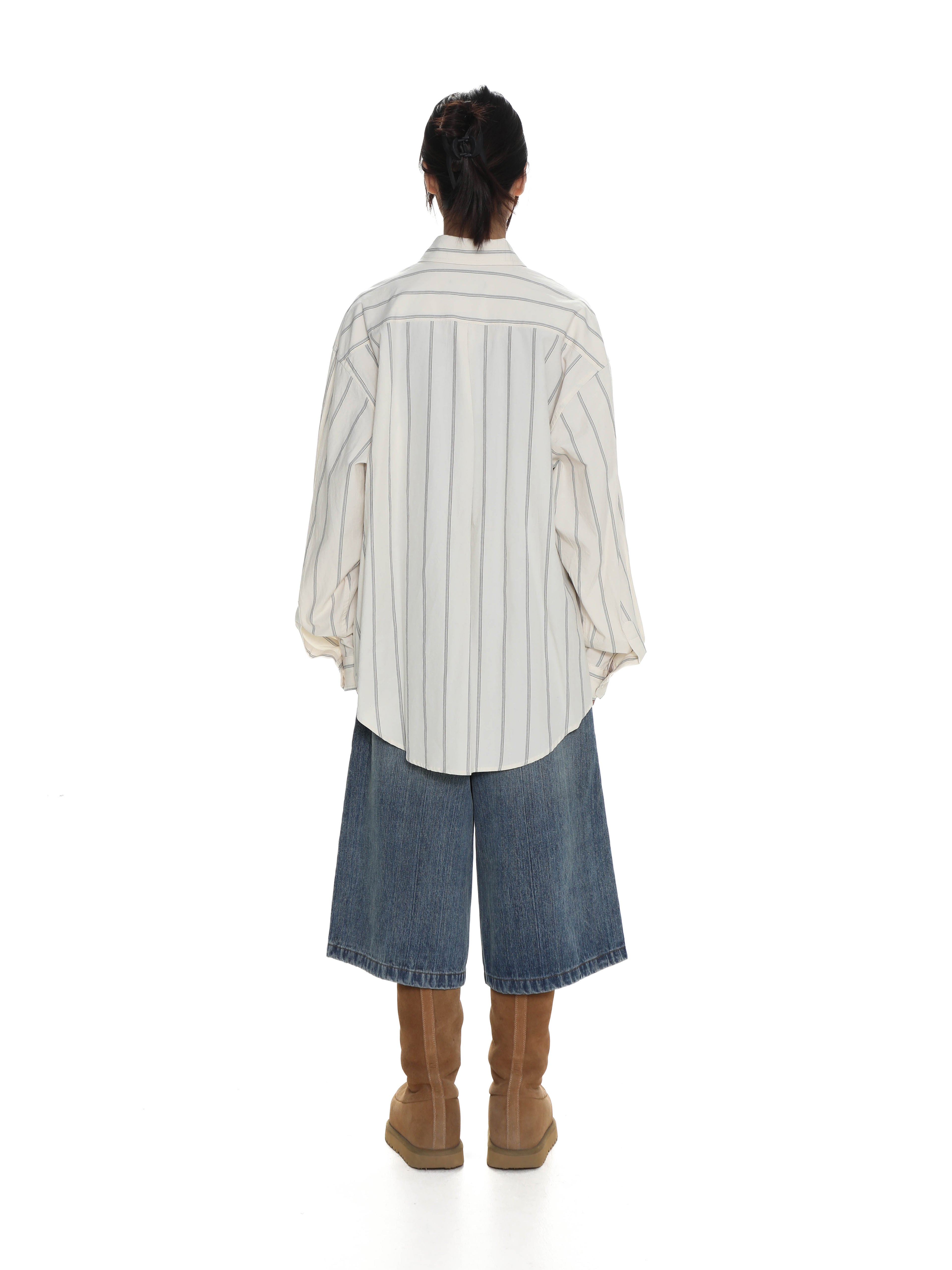 Retro striped shirt - Off White