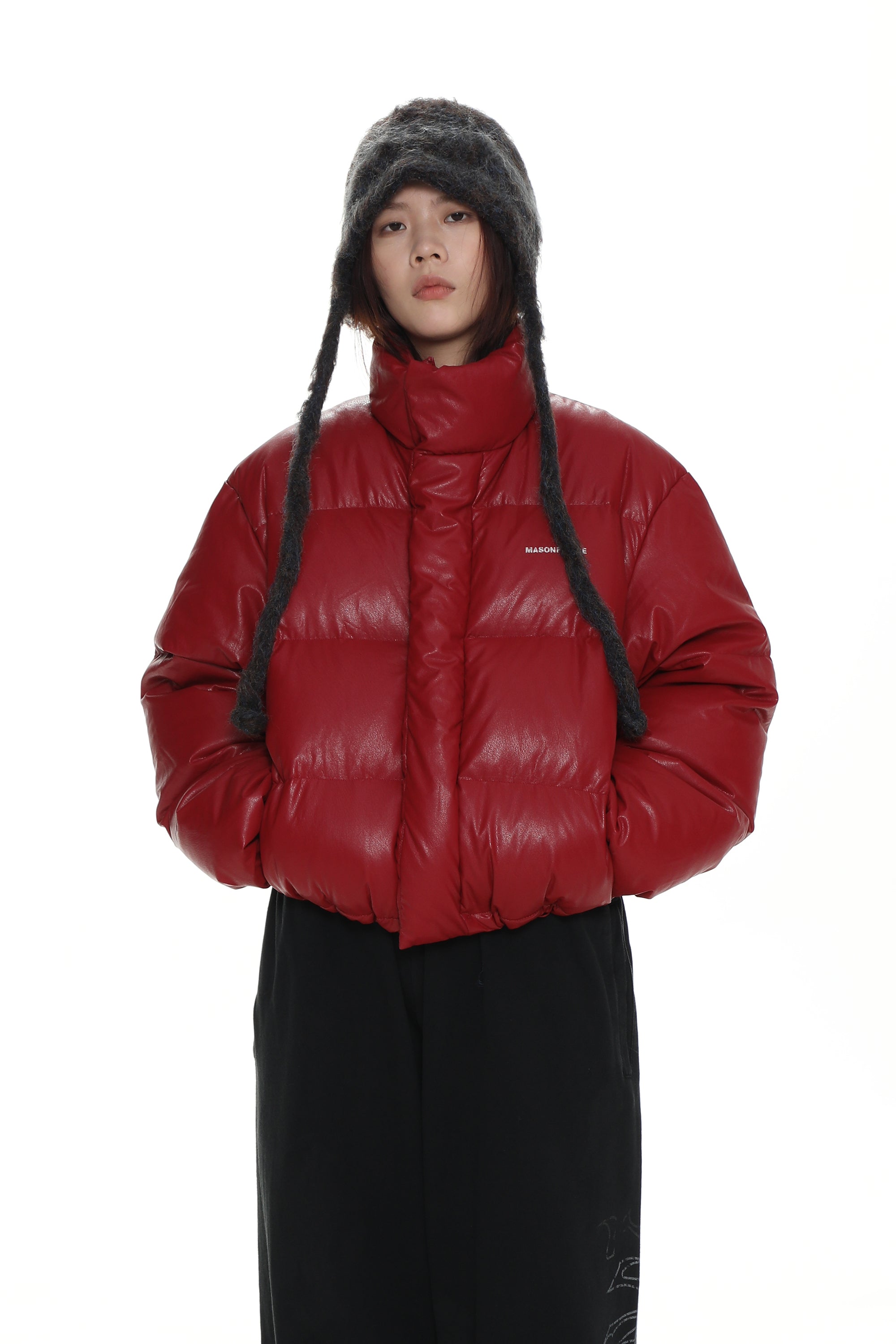 Short puffer jacket - Red