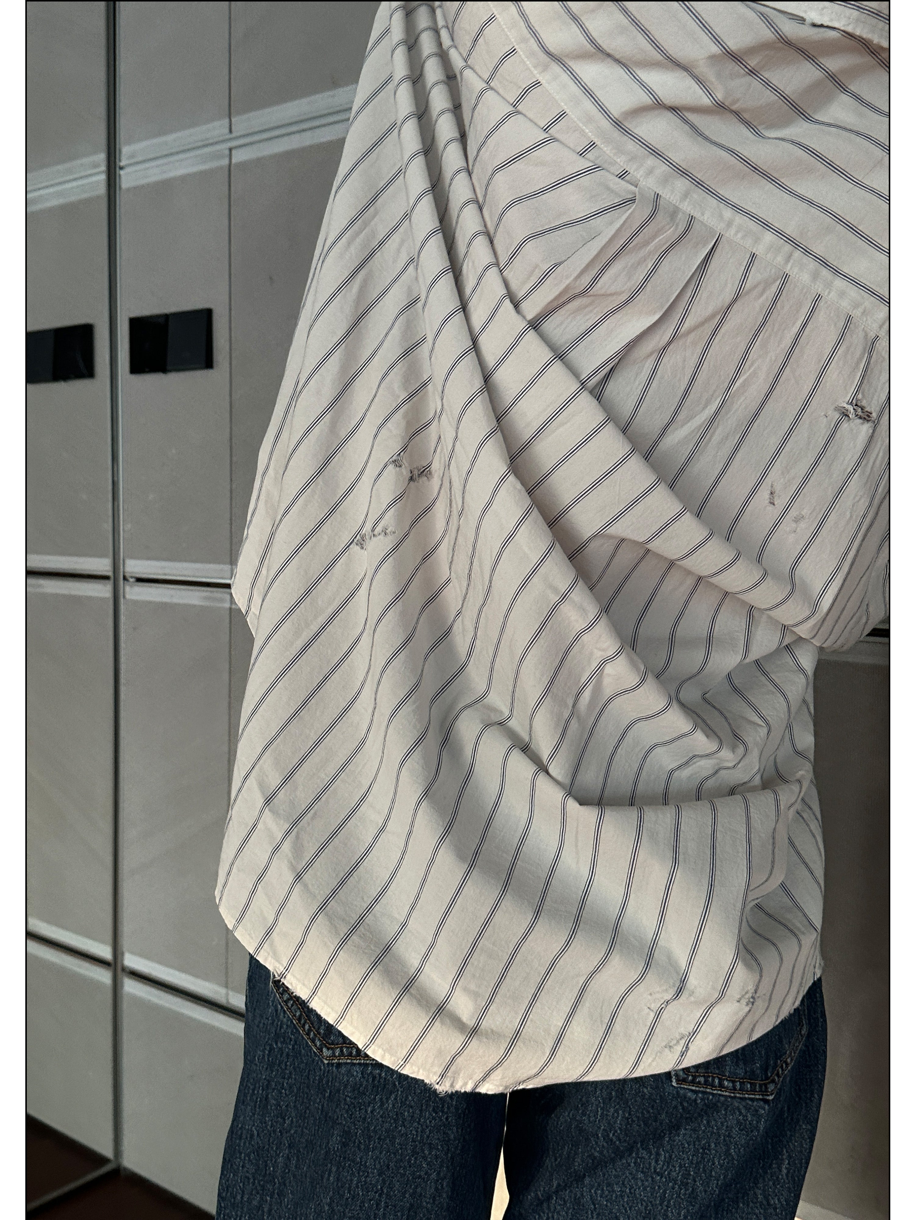 Almond Milk Stripe Classic Shirt
