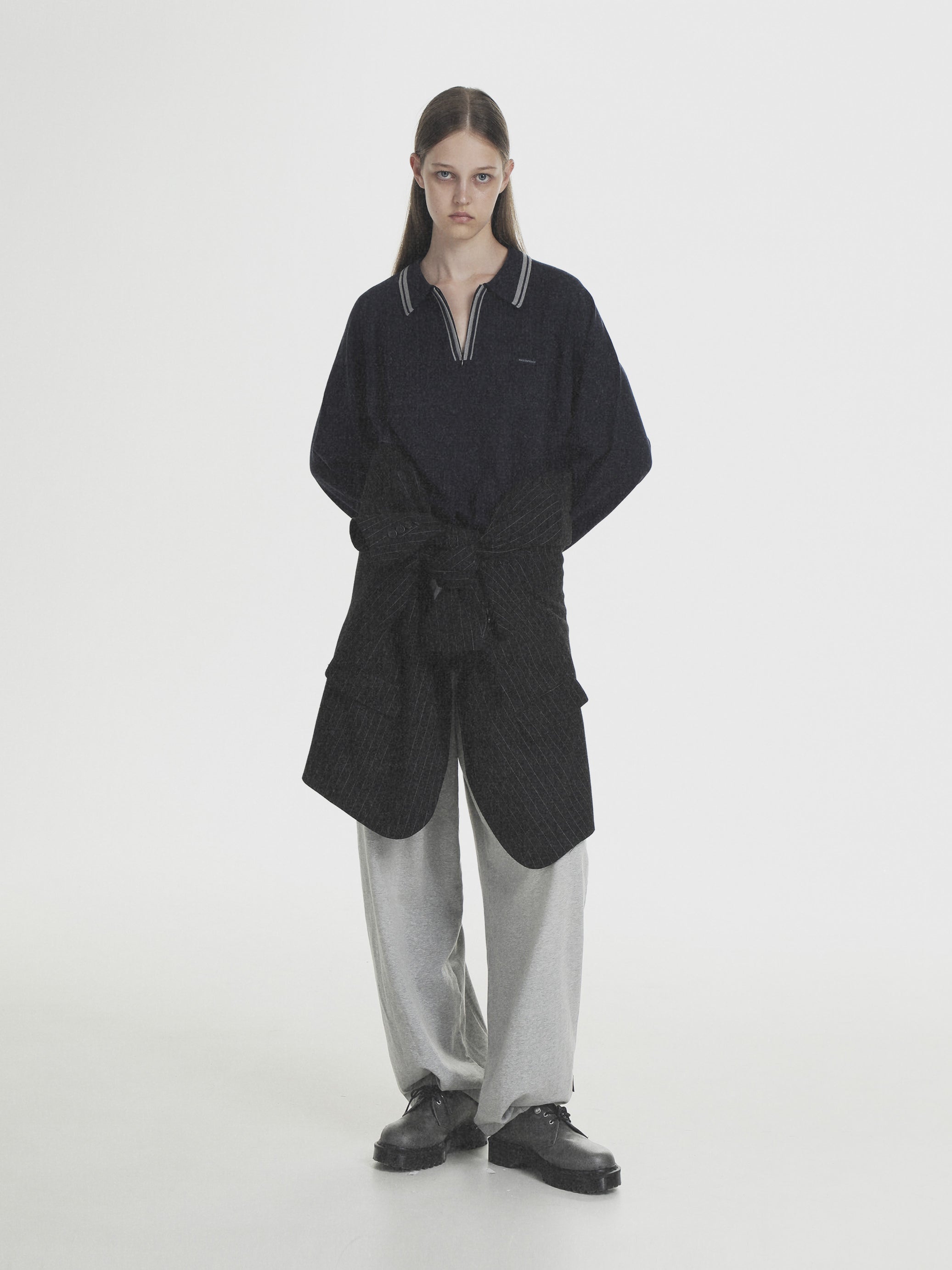 8 Patch Inverted Pleated Sweatpants