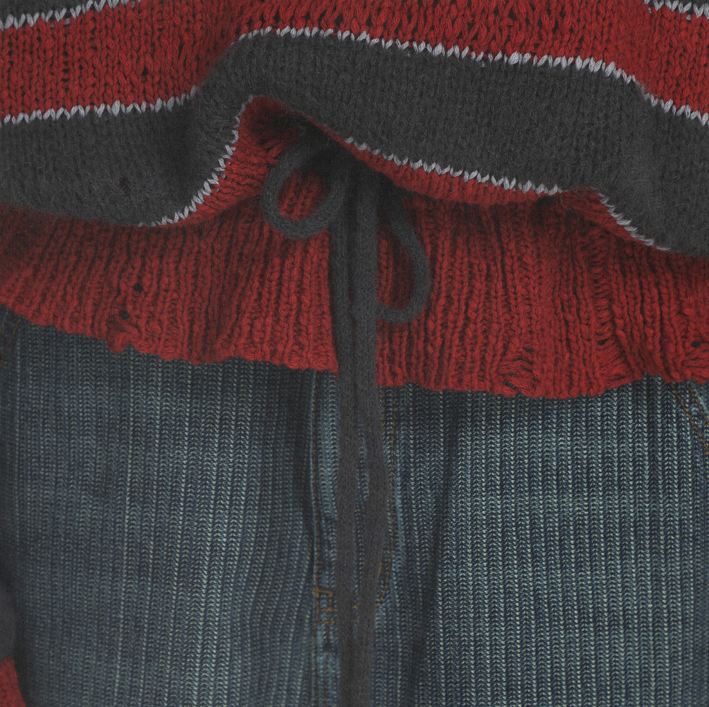 Winter College Striped Polo Sweater