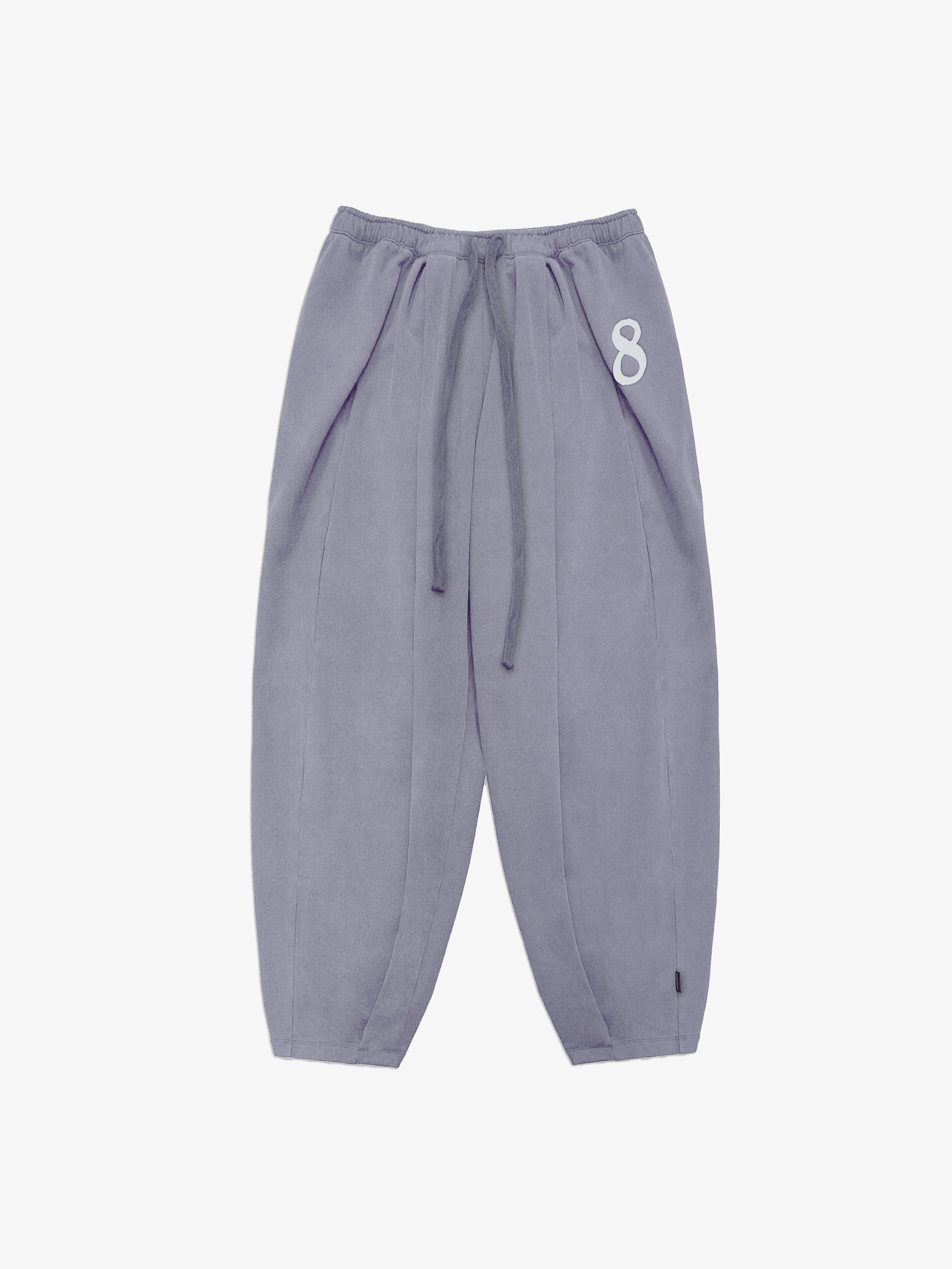 8 Patch Inverted Pleated Sweatpants