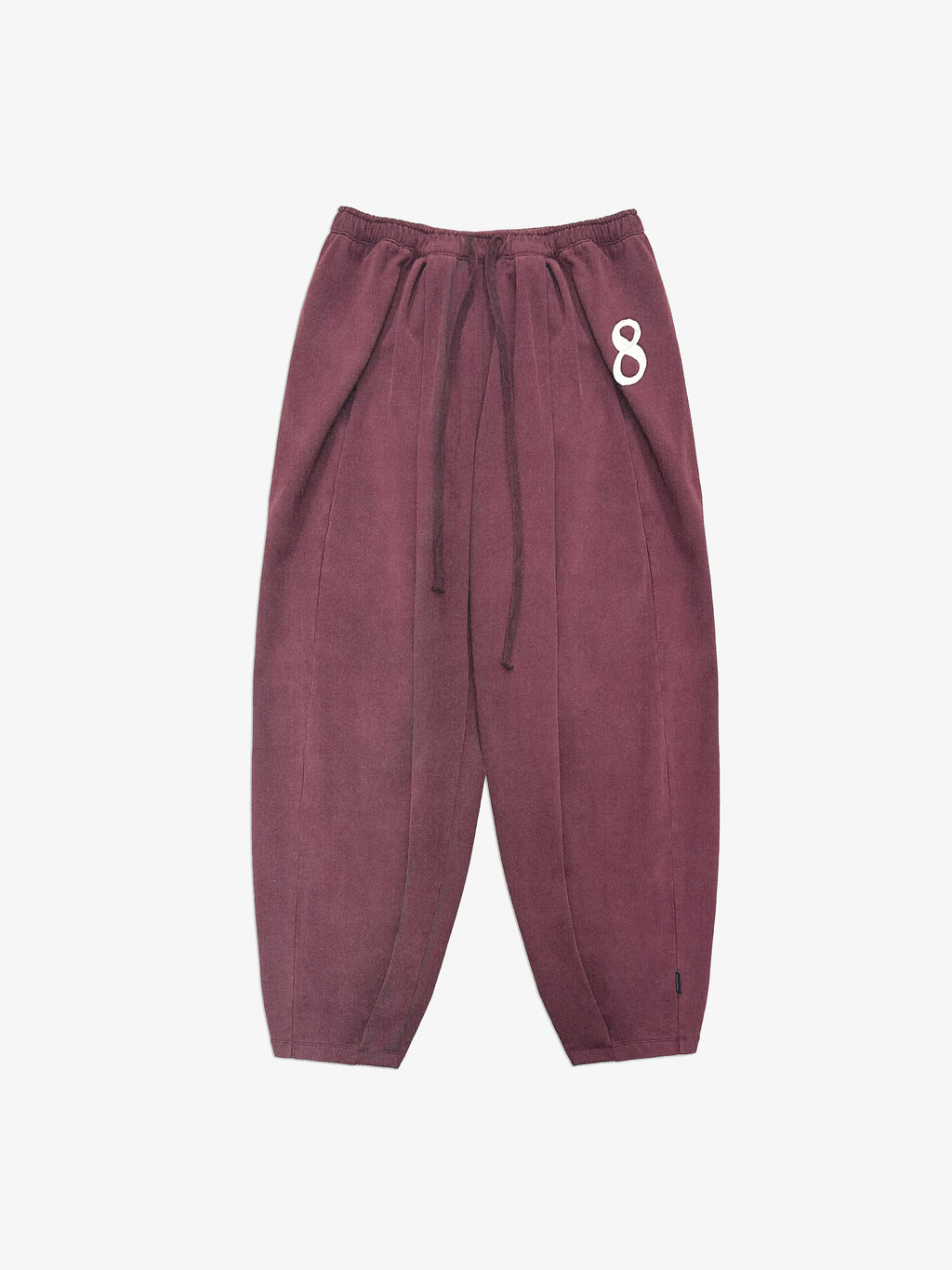 8 Patch Inverted Pleated Sweatpants