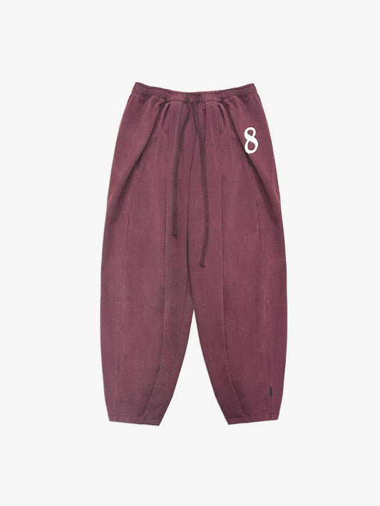 8 Patch Inverted Pleated Sweatpants