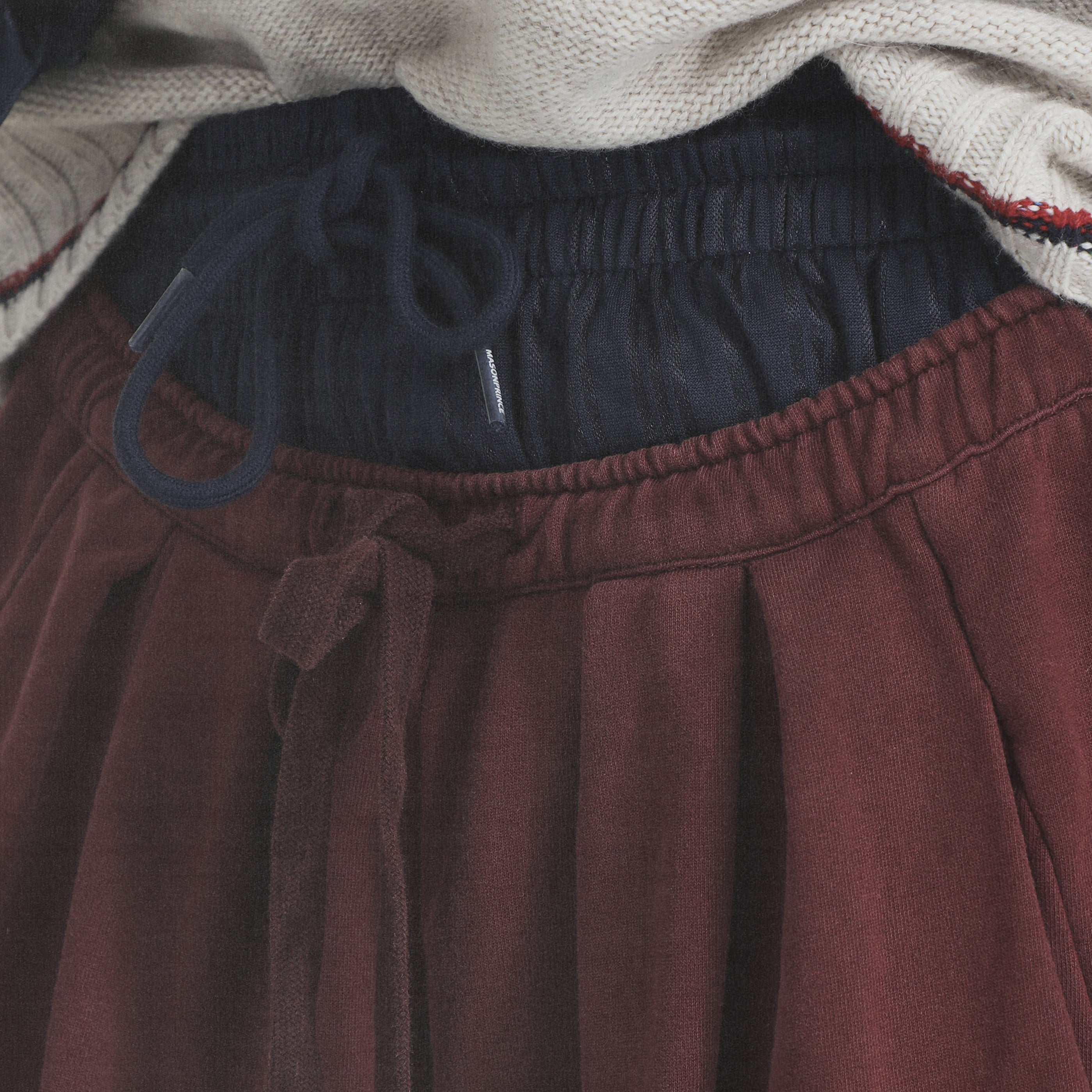 8 Patch Inverted Pleated Sweatpants