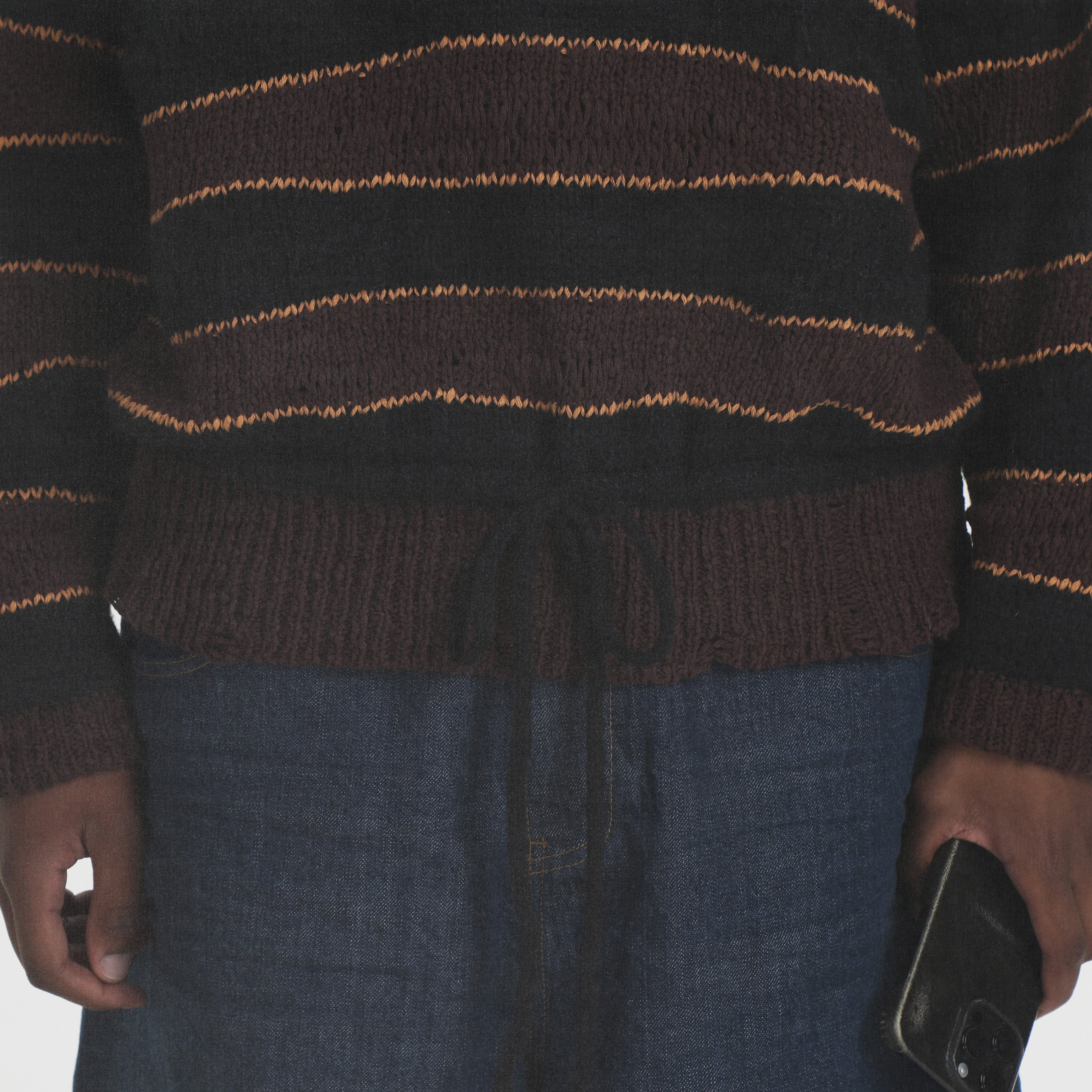 Winter College Striped Polo Sweater