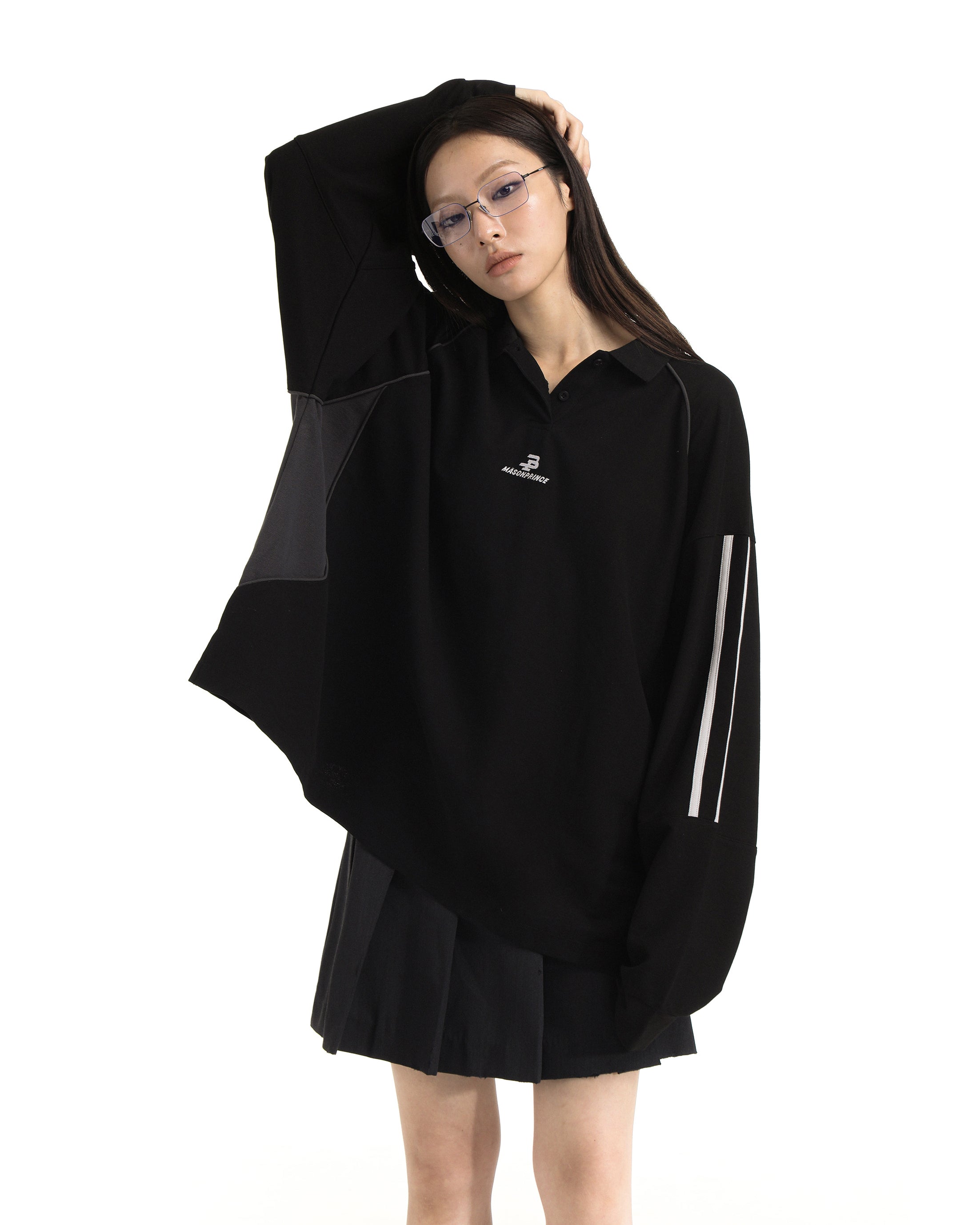 Knit retro polo - Longsleeves