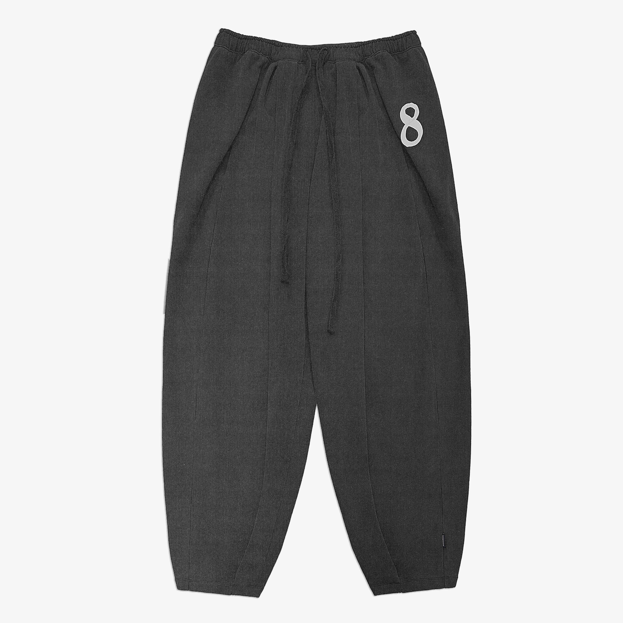 8 Patch Inverted Pleated Sweatpants
