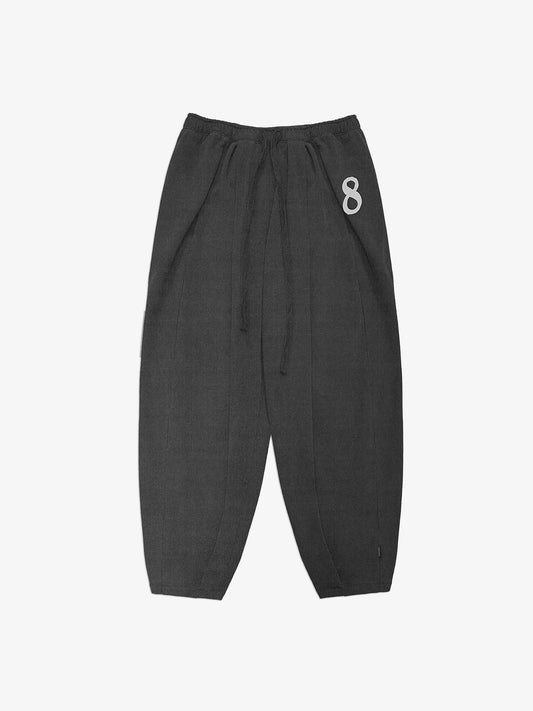 8 Patch Inverted Pleated Sweatpants