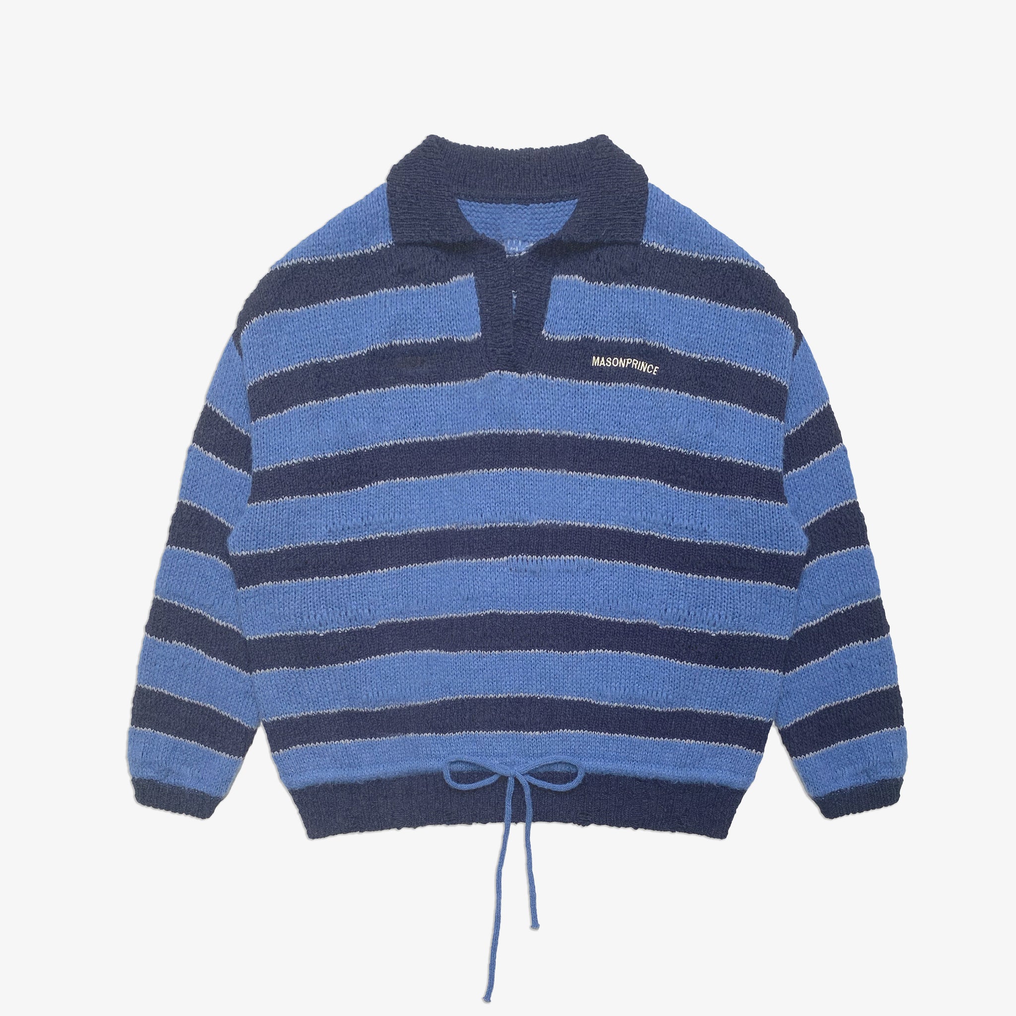 Winter College Striped Polo Sweater