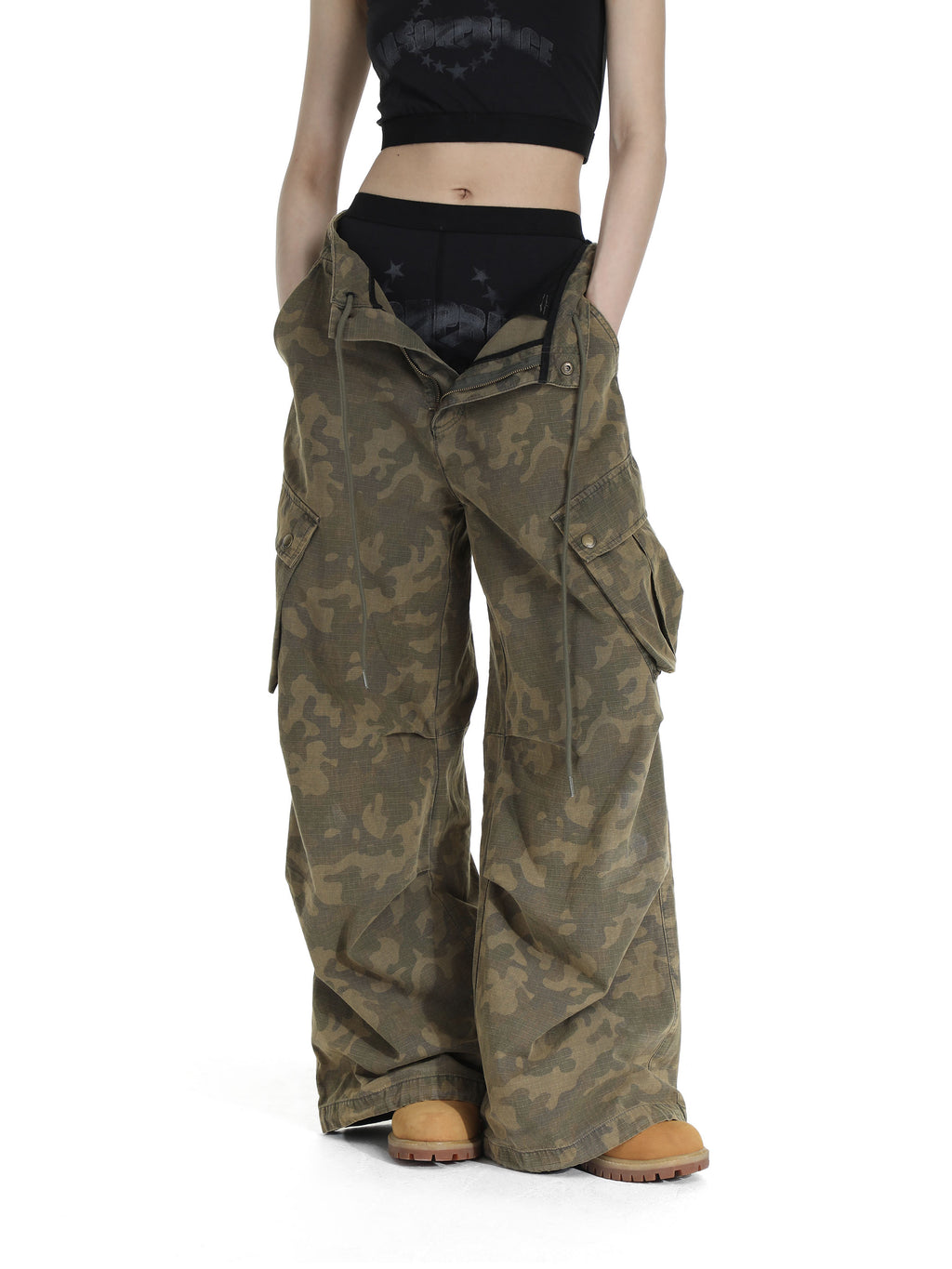 Camouflage Parachute Pants