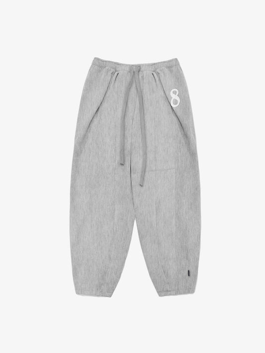 8 Patch Inverted Pleated Sweatpants