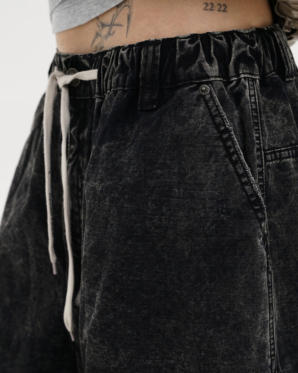 Washed Utility Cargo Pants