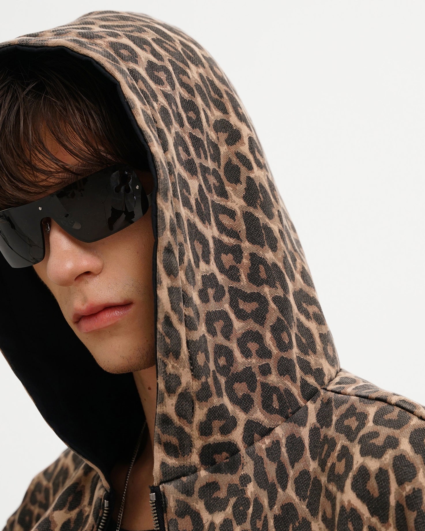 Reversible Leopard Hooded Jacket