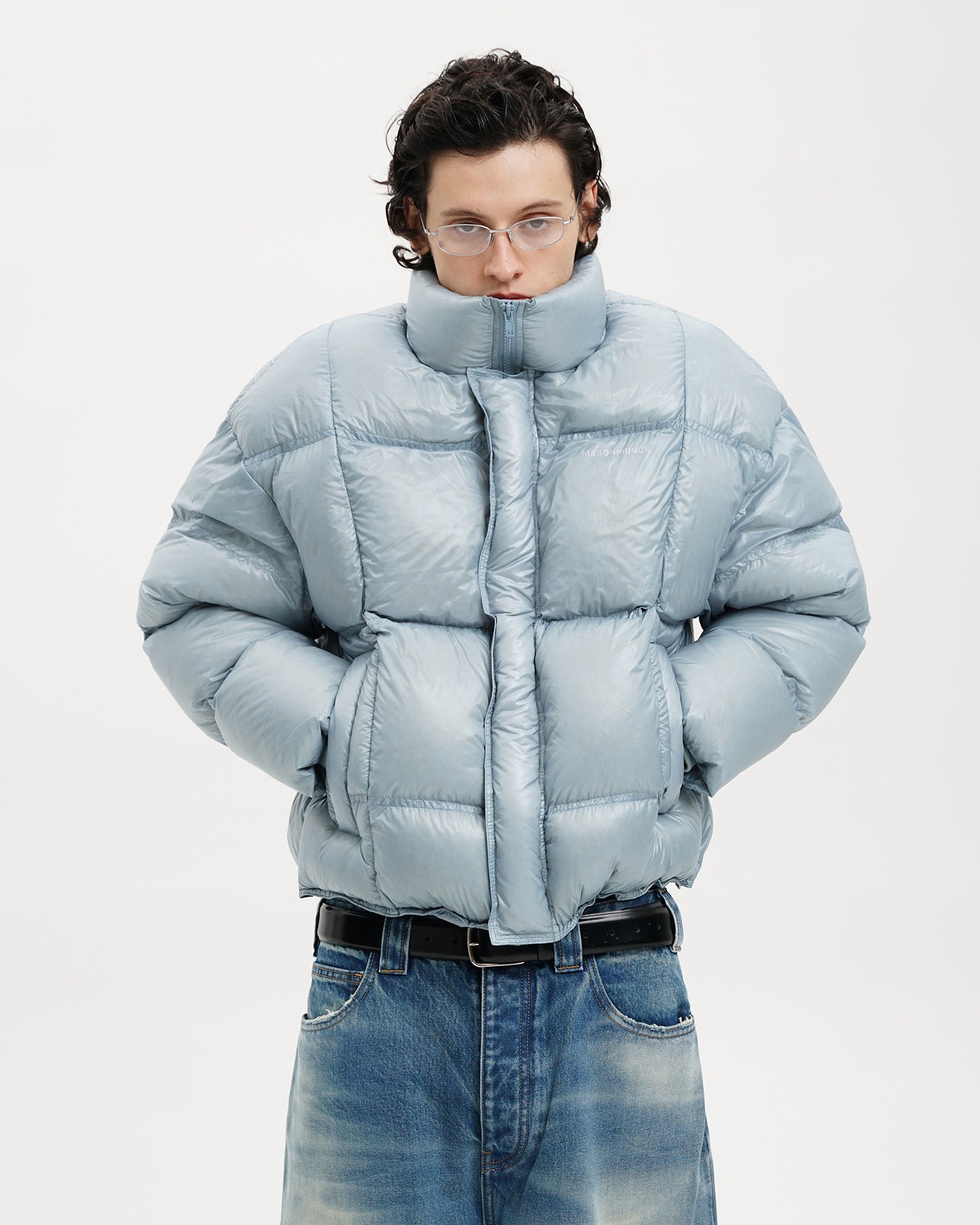 Reflective Logo Down Puffer Jacket