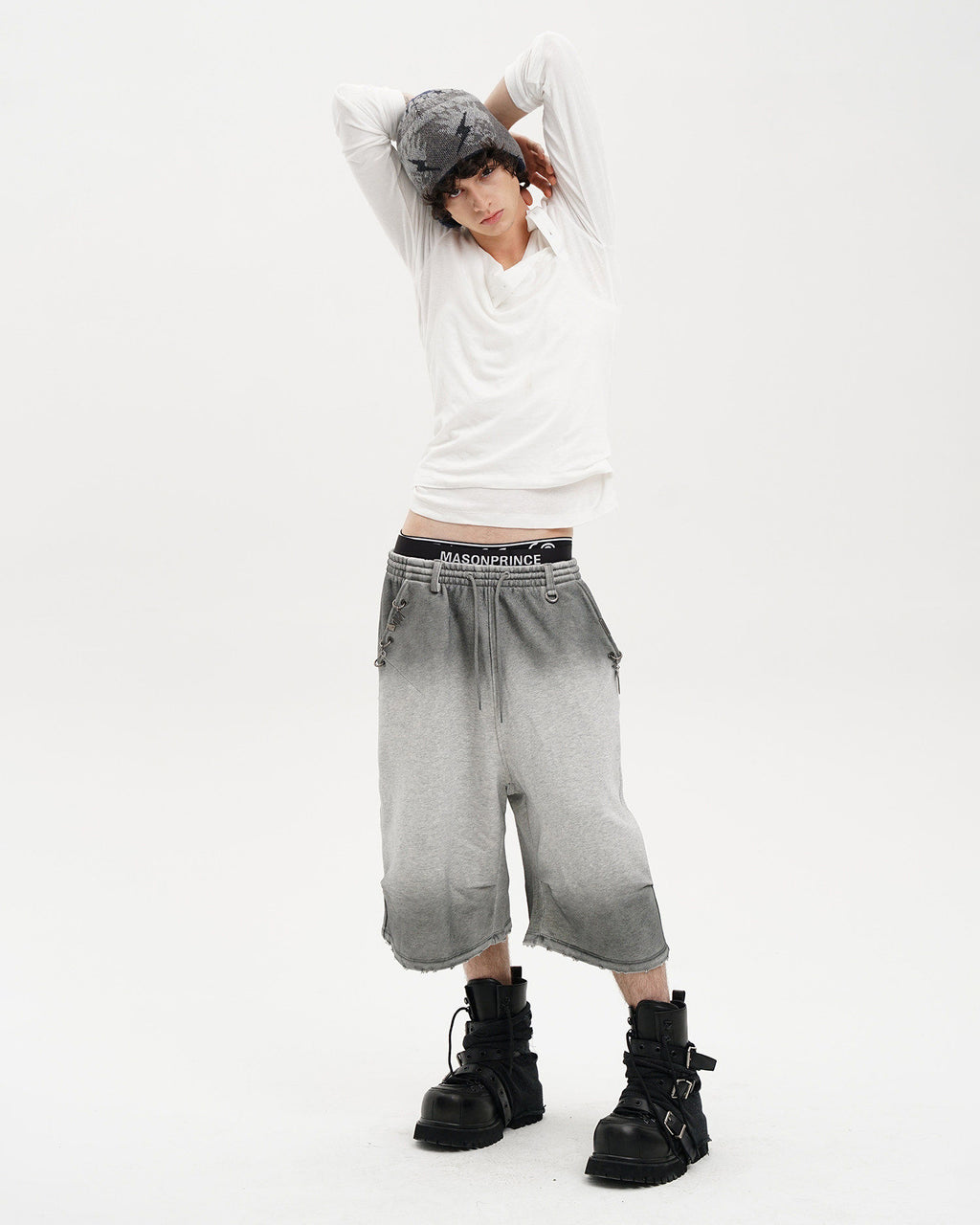 MP Washed Wide Cropped Sweat Shorts