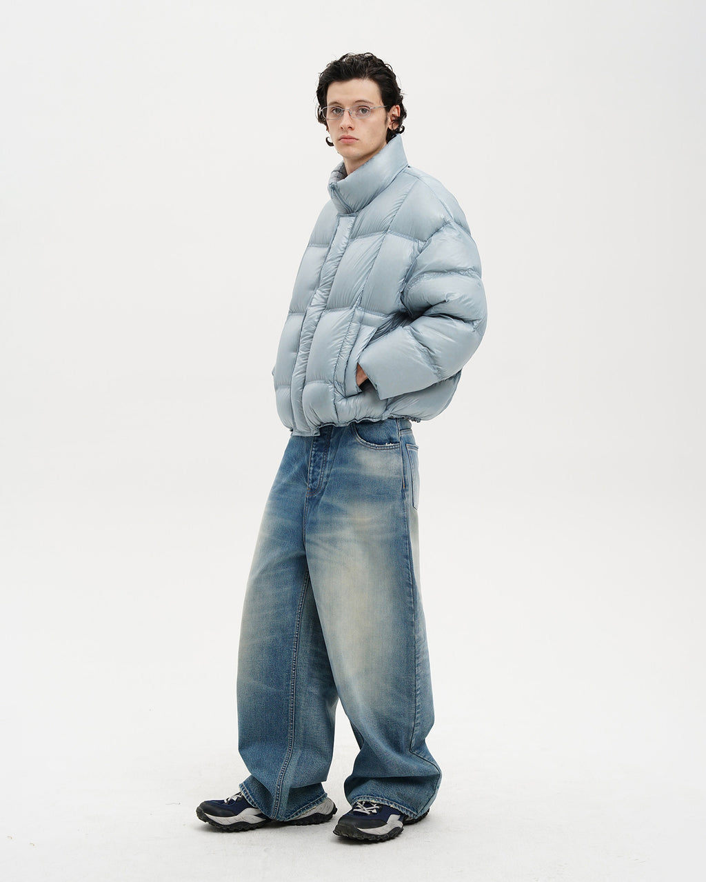 Reflective Logo Down Puffer Jacket