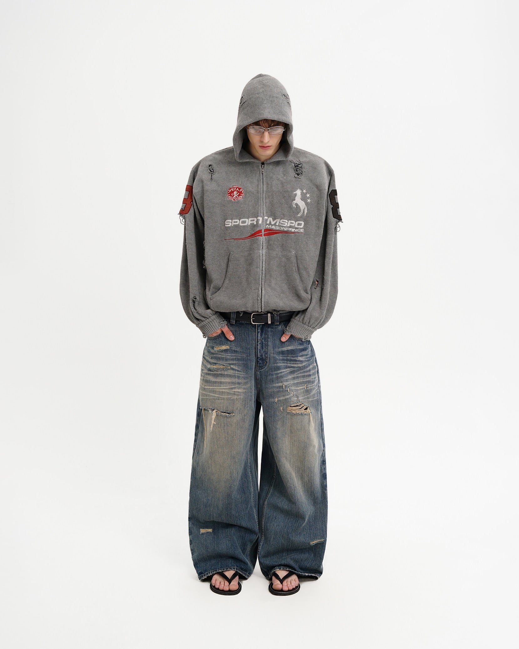 Azakuza Knit Zip Hoodie