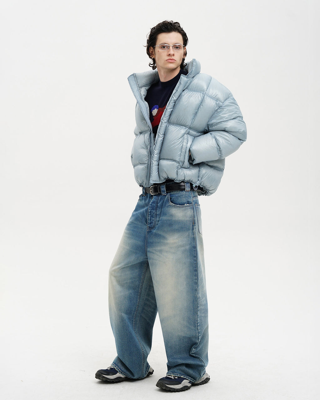 Reflective Logo Down Puffer Jacket