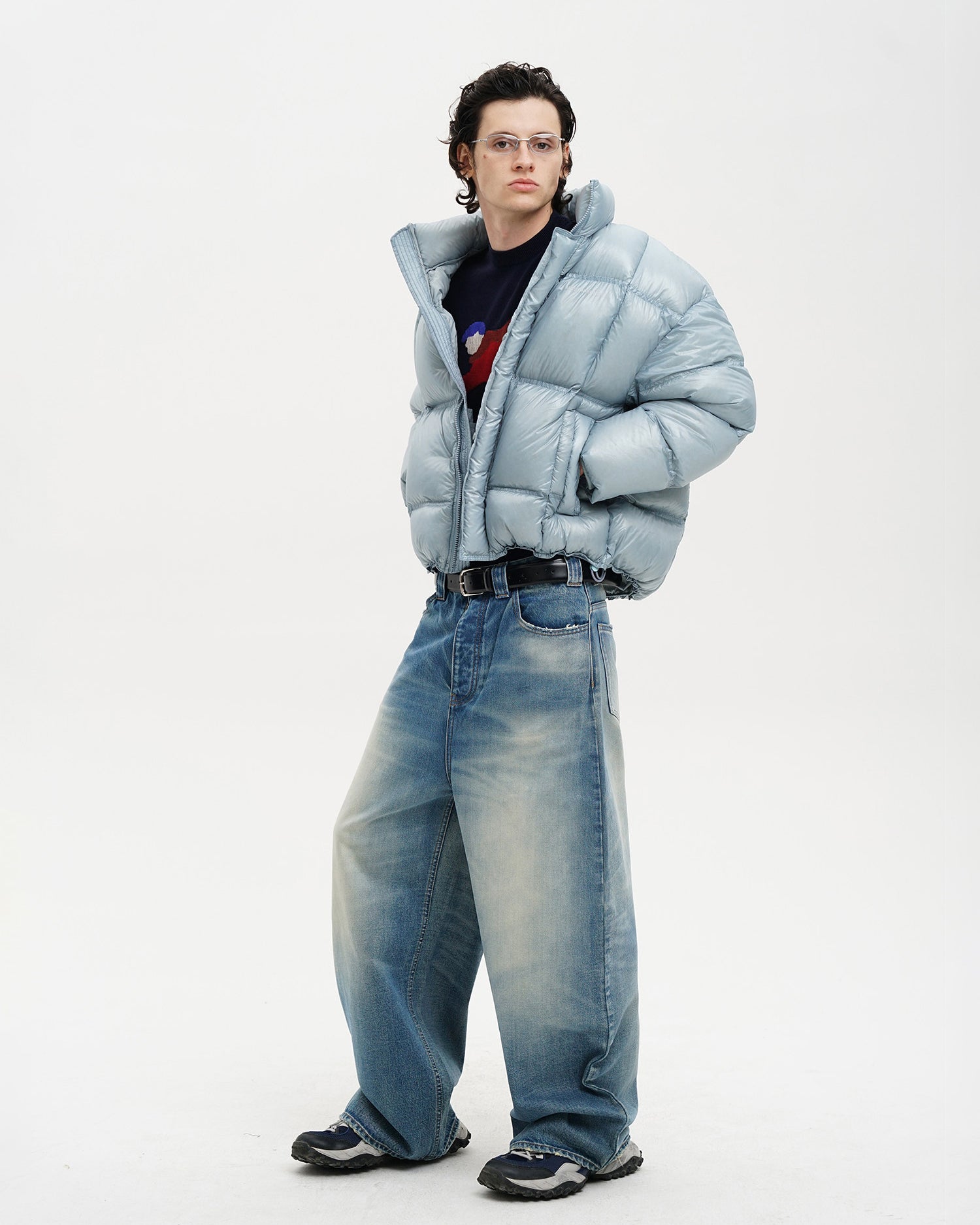 Reflective Logo Down Puffer Jacket