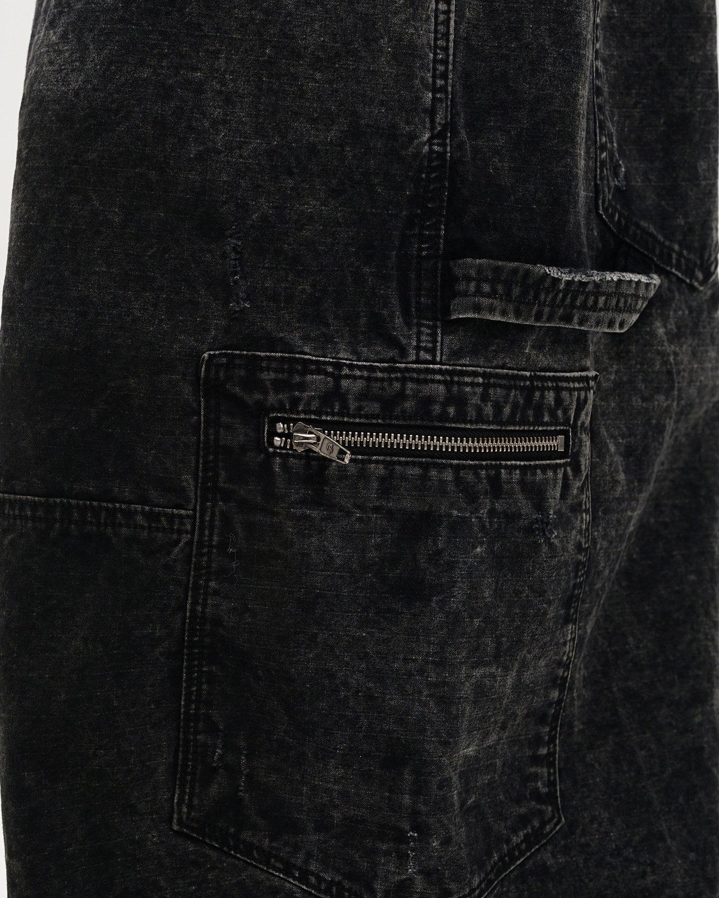 Washed Utility Cargo Pants