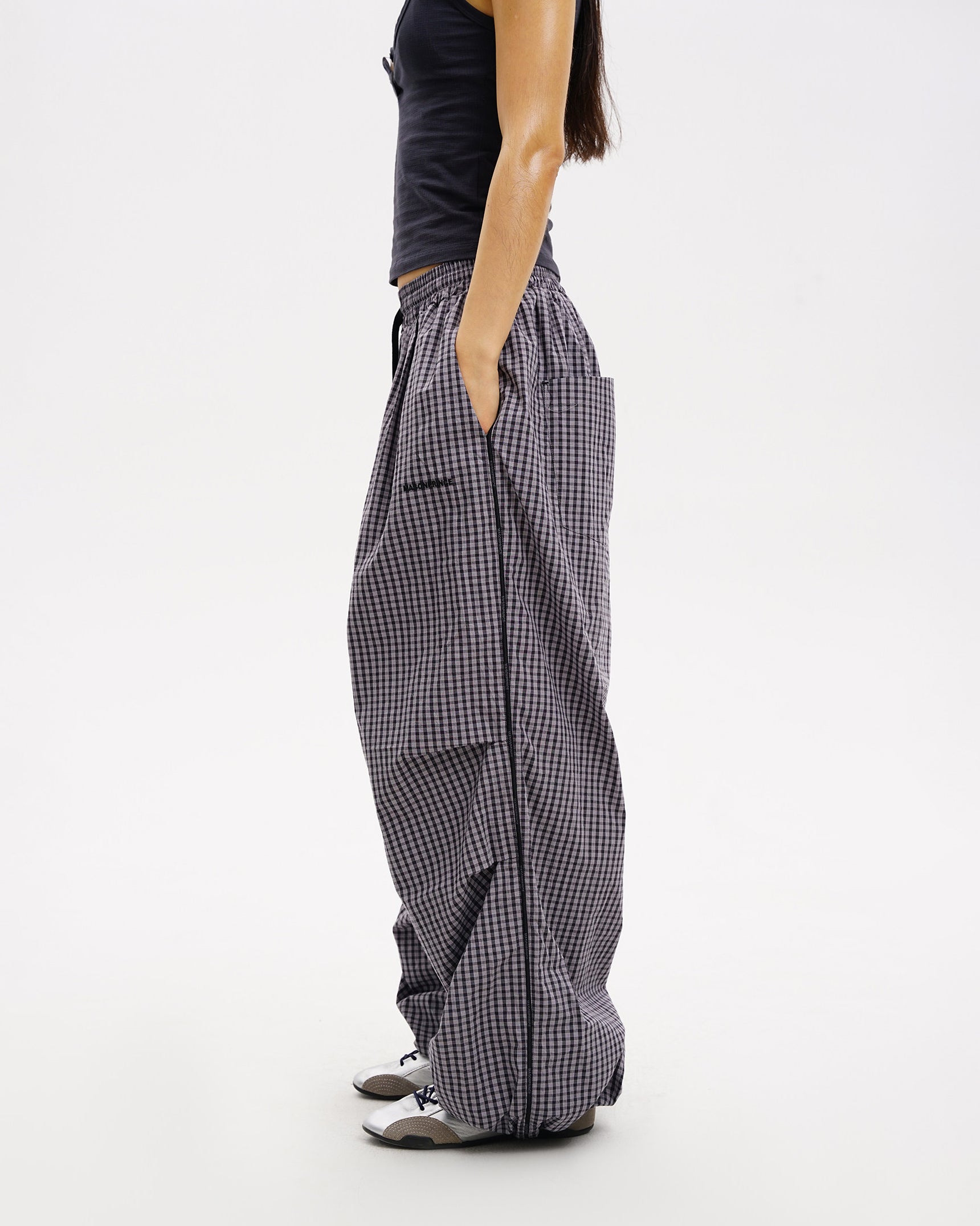 Checkered Relax Oversize Trackpants