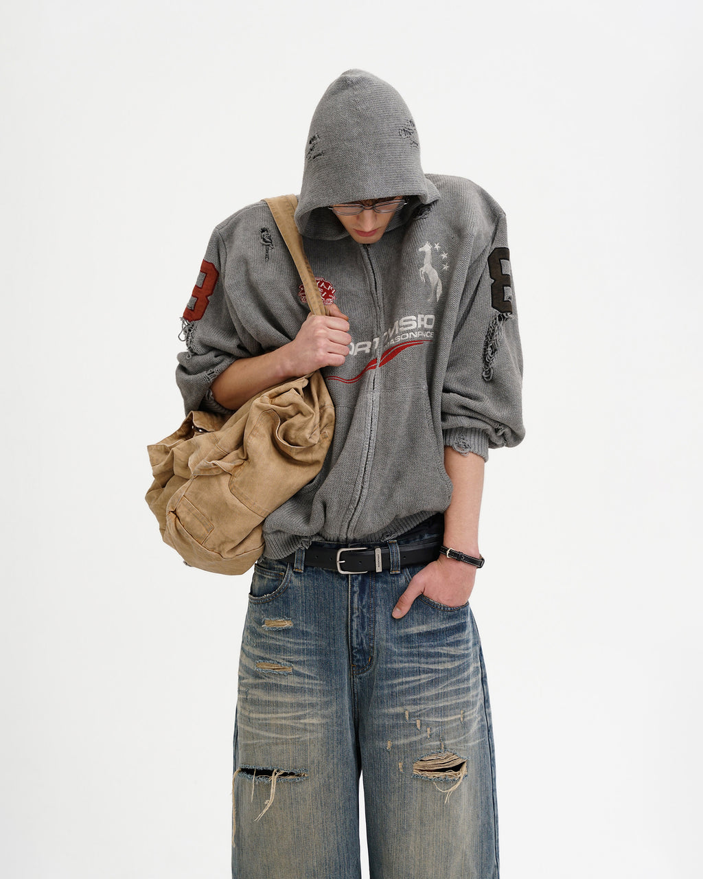 Azakuza Knit Zip Hoodie