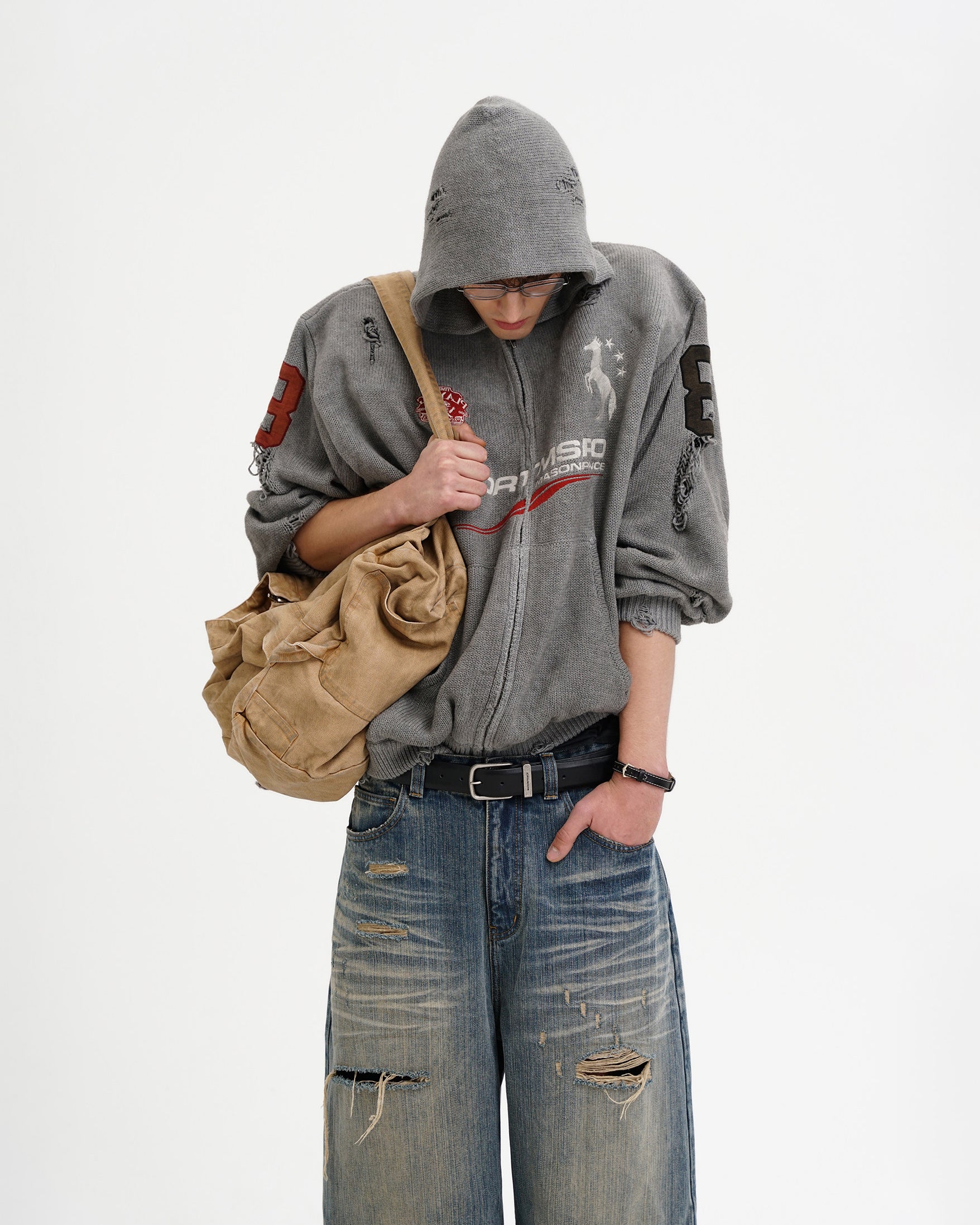 Azakuza Knit Zip Hoodie