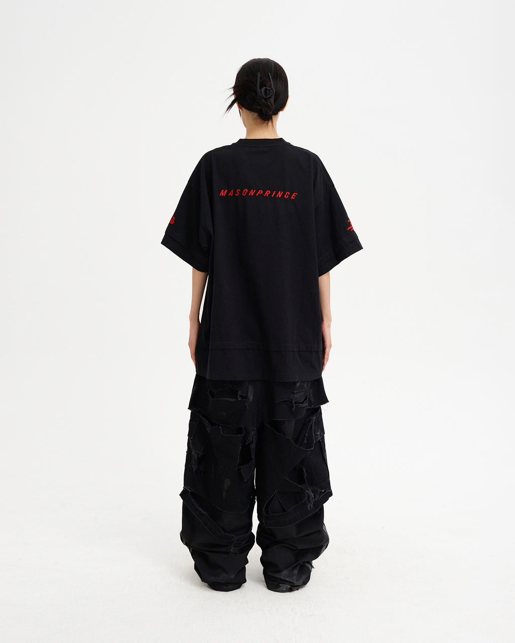 Layered Logo Embroidered Tee