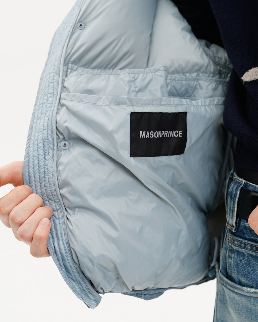 Reflective Logo Down Puffer Jacket