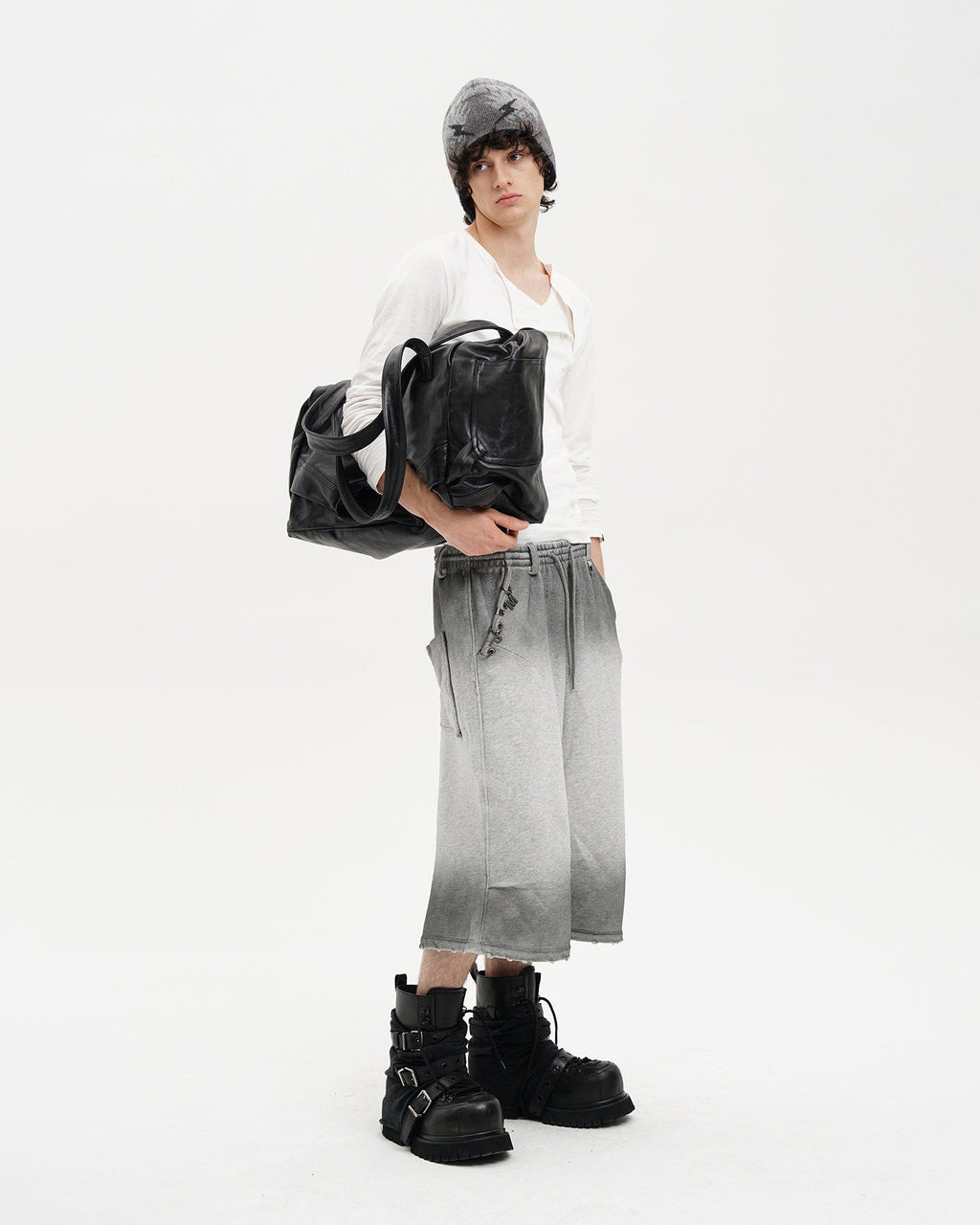 MP Washed Wide Cropped Sweat Shorts