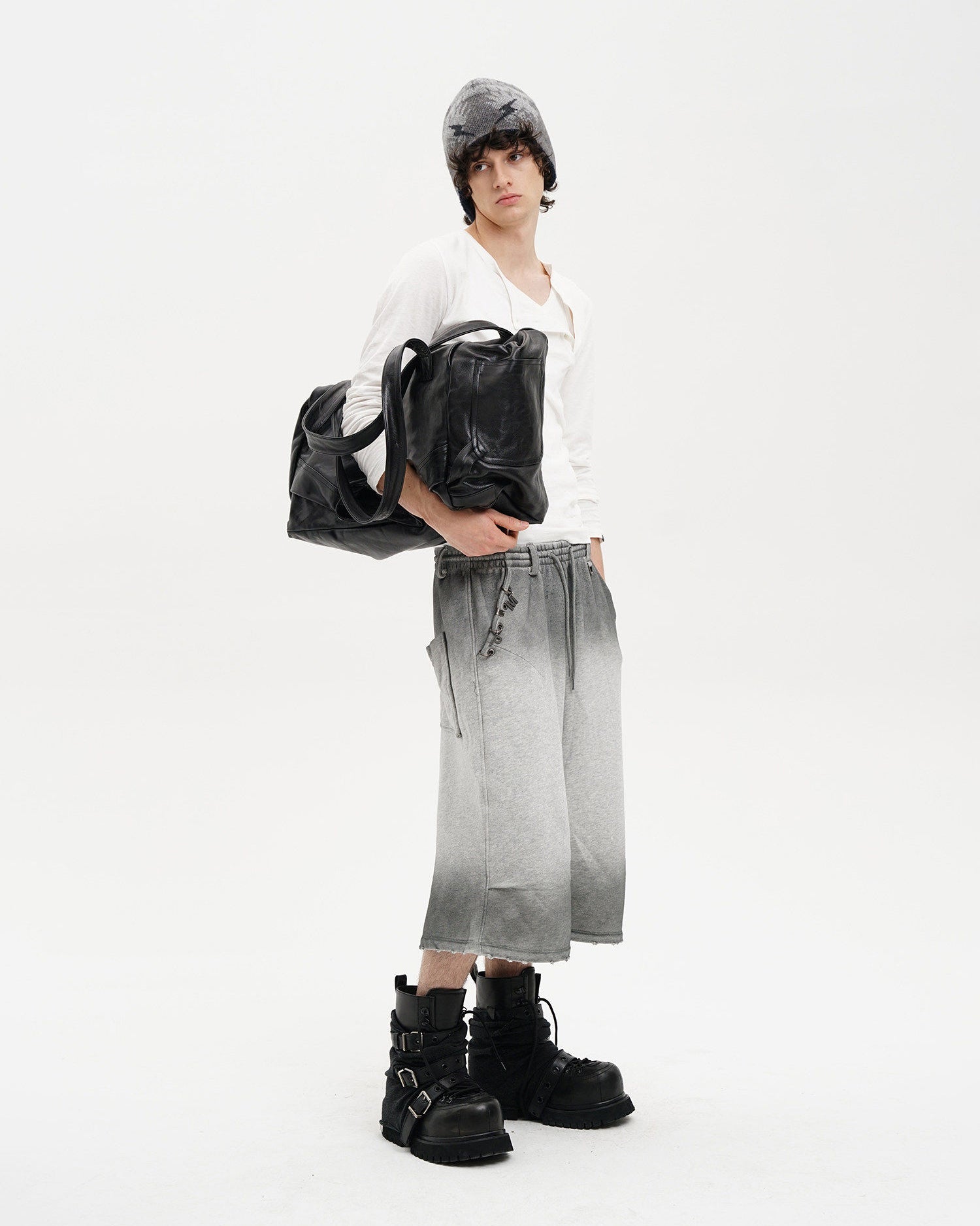 MP Washed Wide Cropped Sweat Shorts