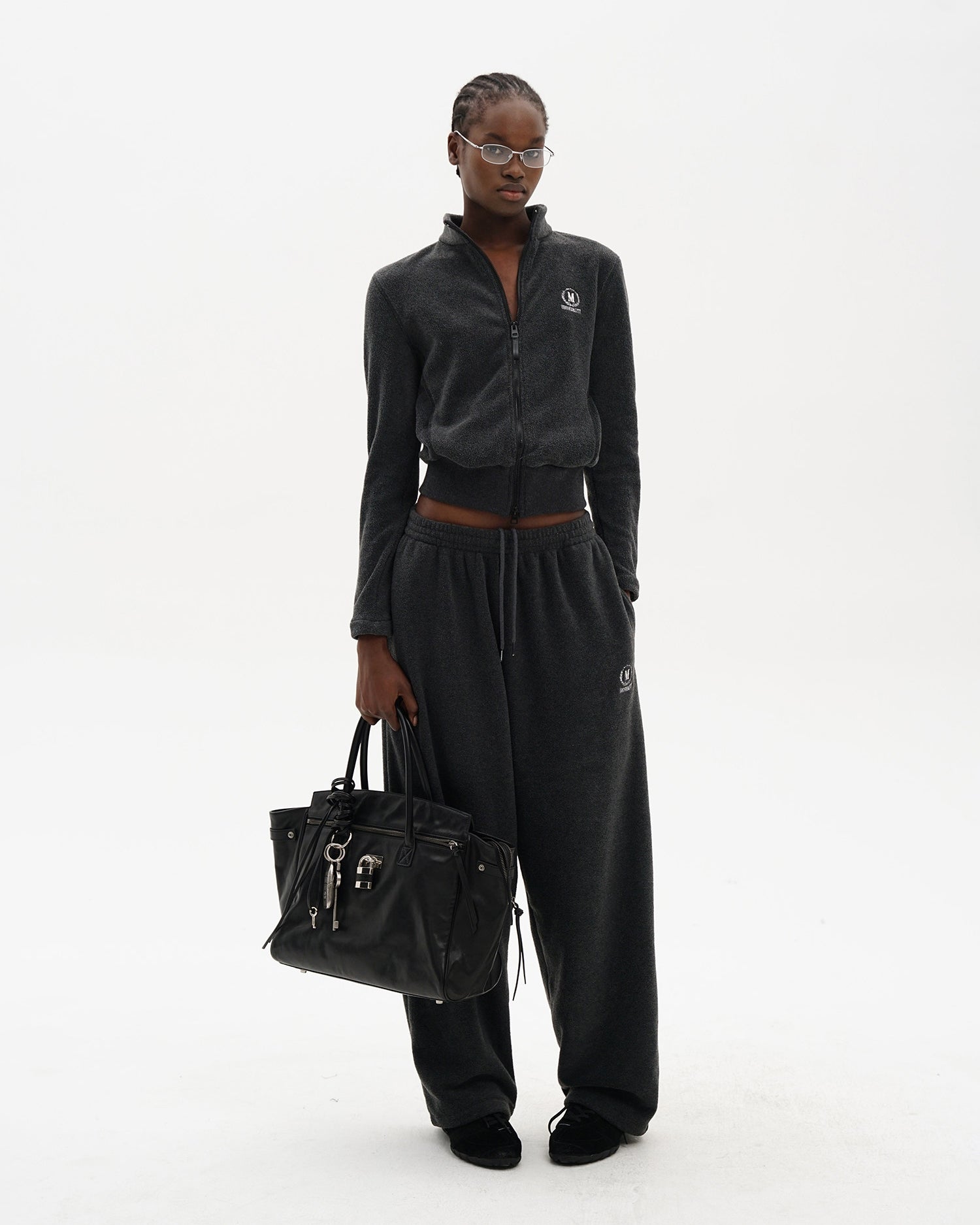 Panelled Anti-Static Fleece Sweatpants