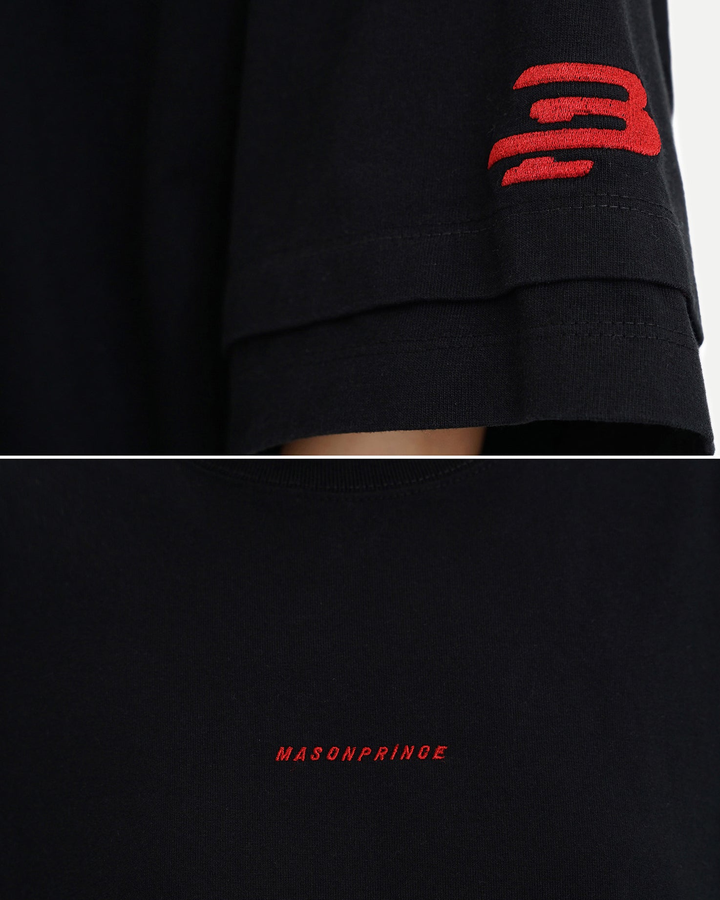 Layered Logo Embroidered Tee