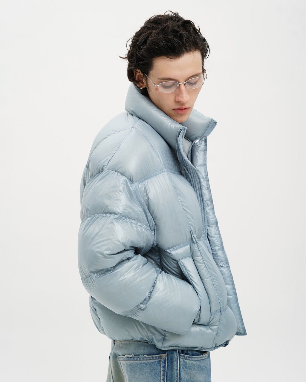 Reflective Logo Down Puffer Jacket