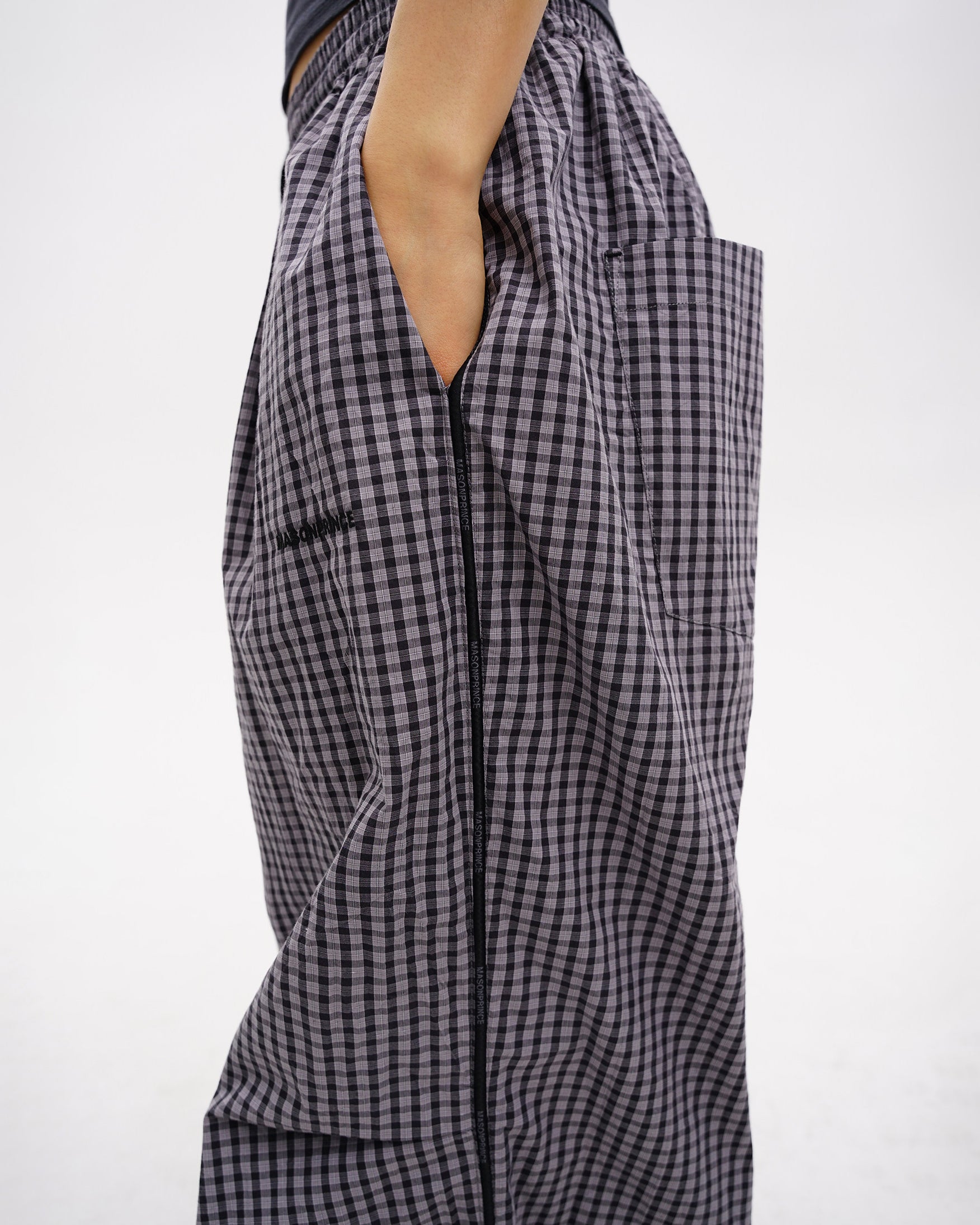 Checkered Relax Oversize Trackpants