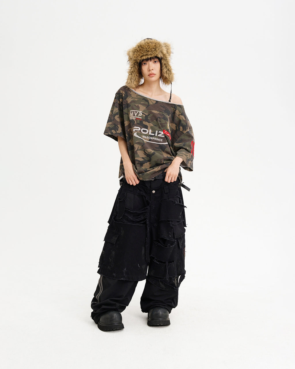 POLIZEI Layered Cargo Pants