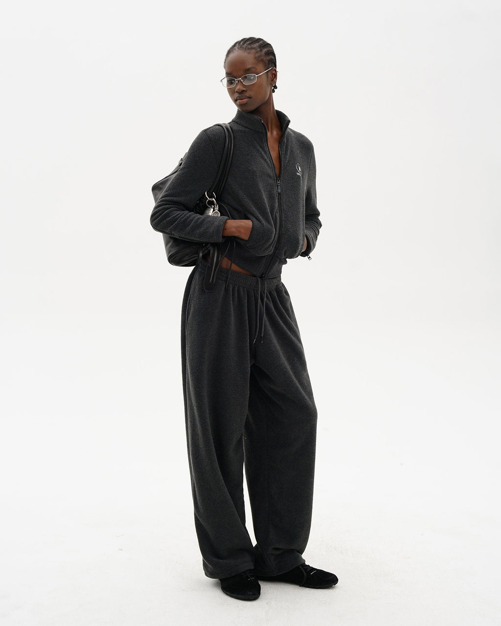 Panelled Anti-Static Fleece Sweatpants