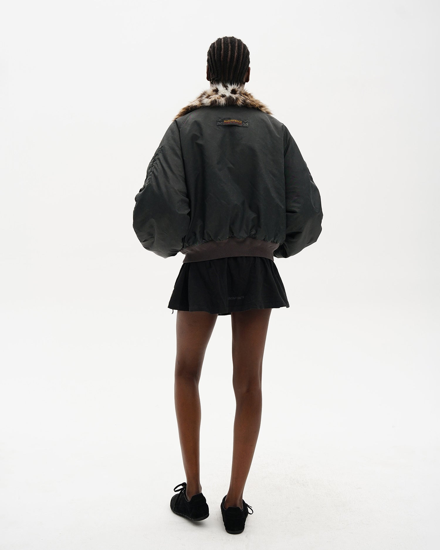 Yota Reversible Leopard Faux-Fur Bomber
