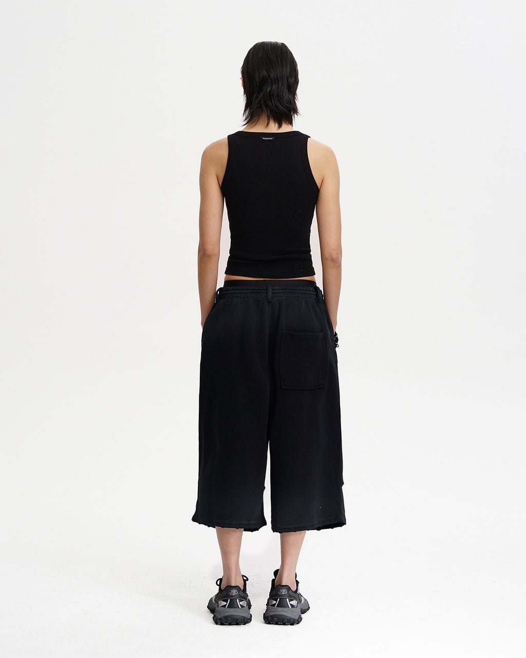 MP Washed Wide Cropped Sweat Shorts