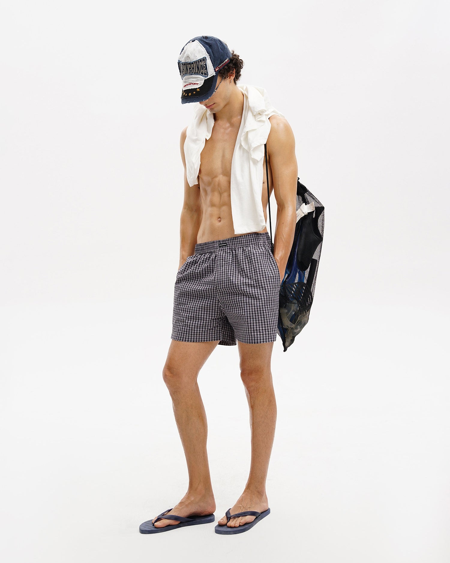 Checkered Relax Oversize Trackpants