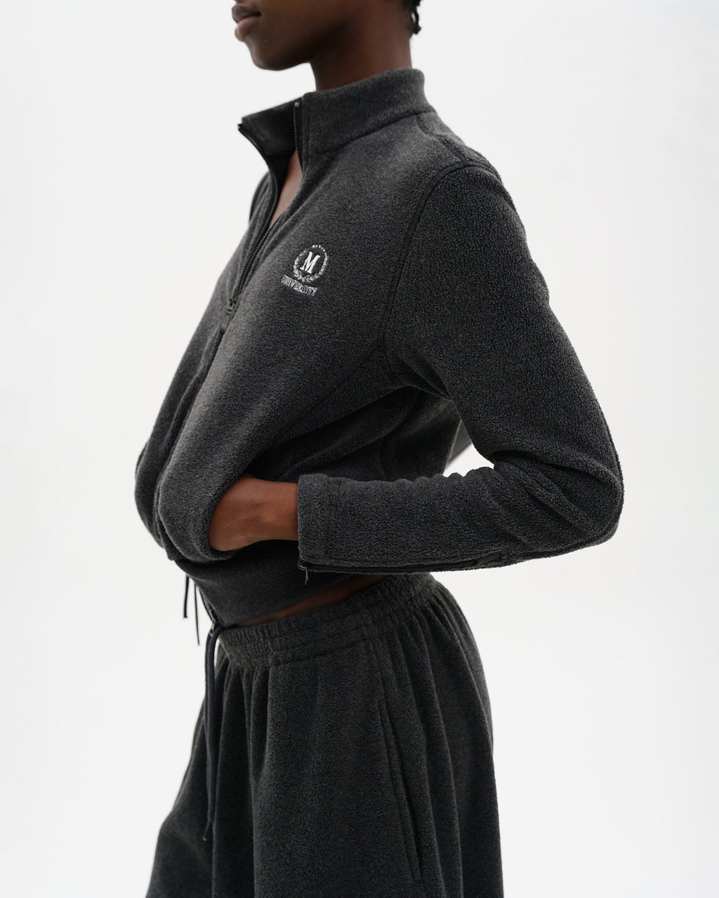 Panelled Anti-Static Fleece Track Jacket