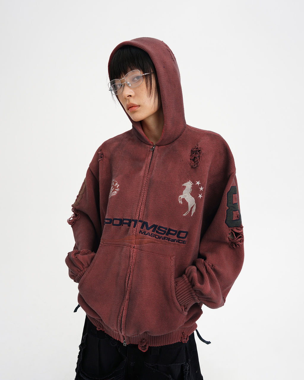Azakuza Knit Zip Hoodie