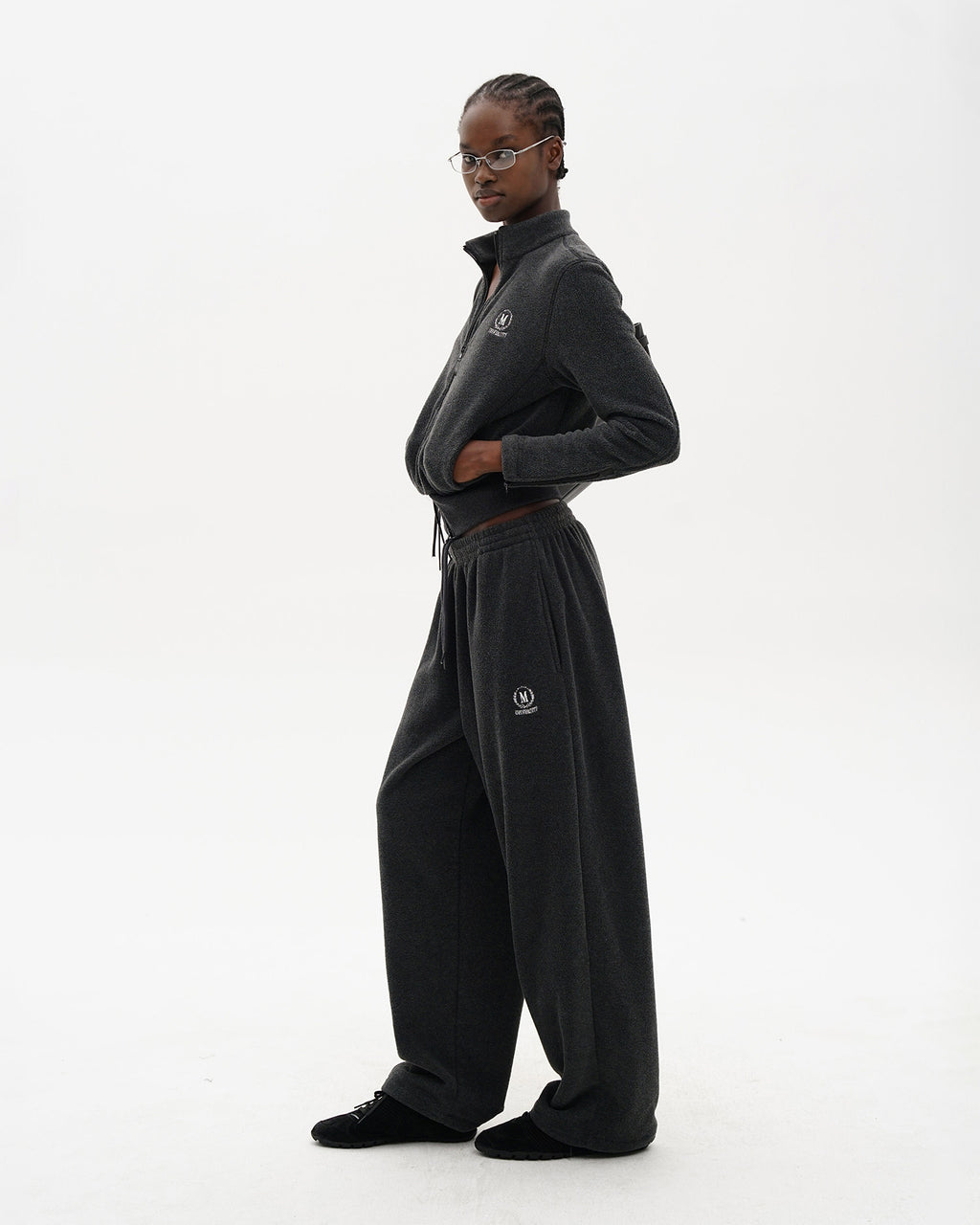 Panelled Anti-Static Fleece Sweatpants