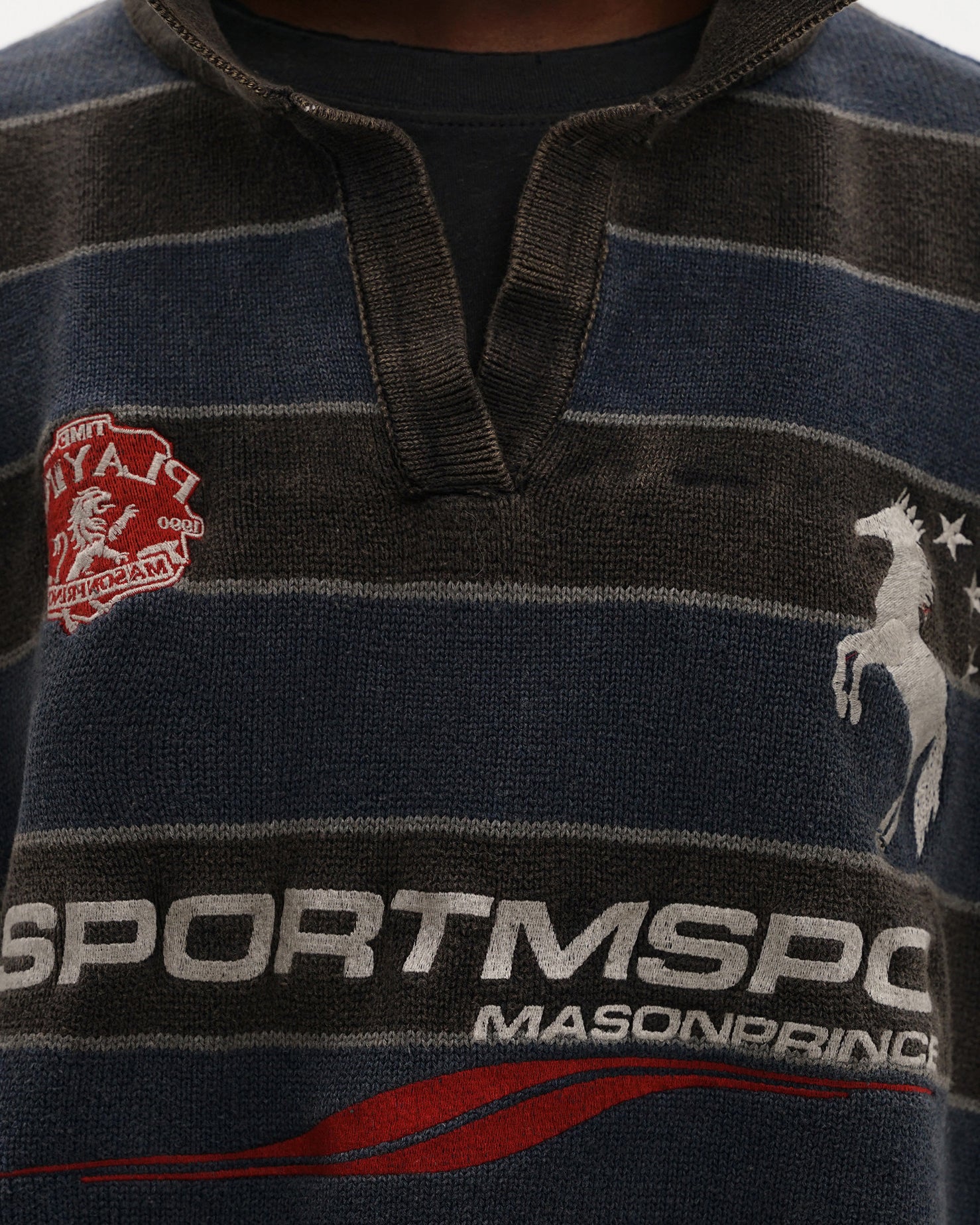 Sekizan Stripe Rugby Knit