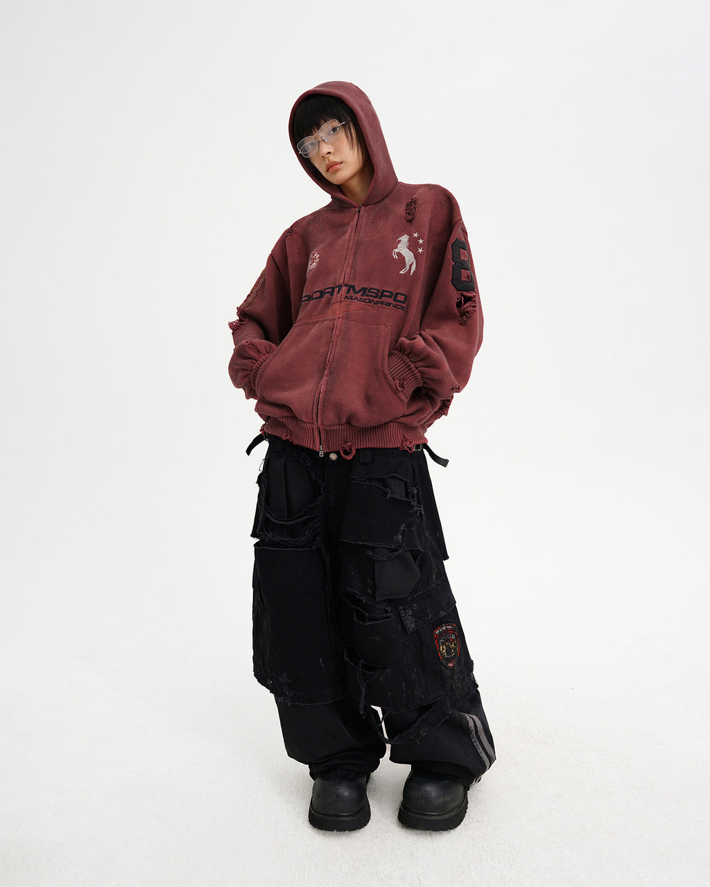 Azakuza Knit Zip Hoodie