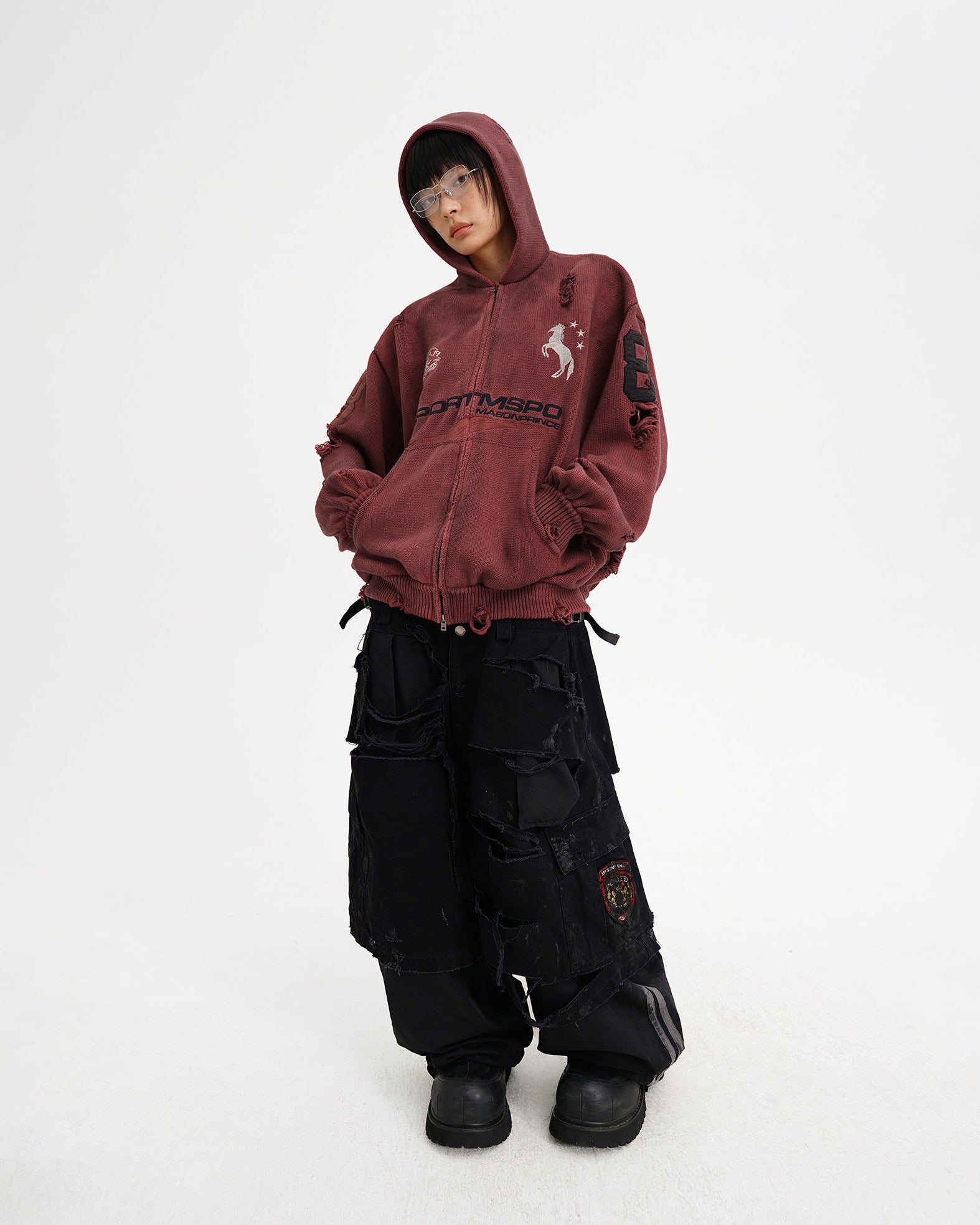 Azakuza Knit Zip Hoodie