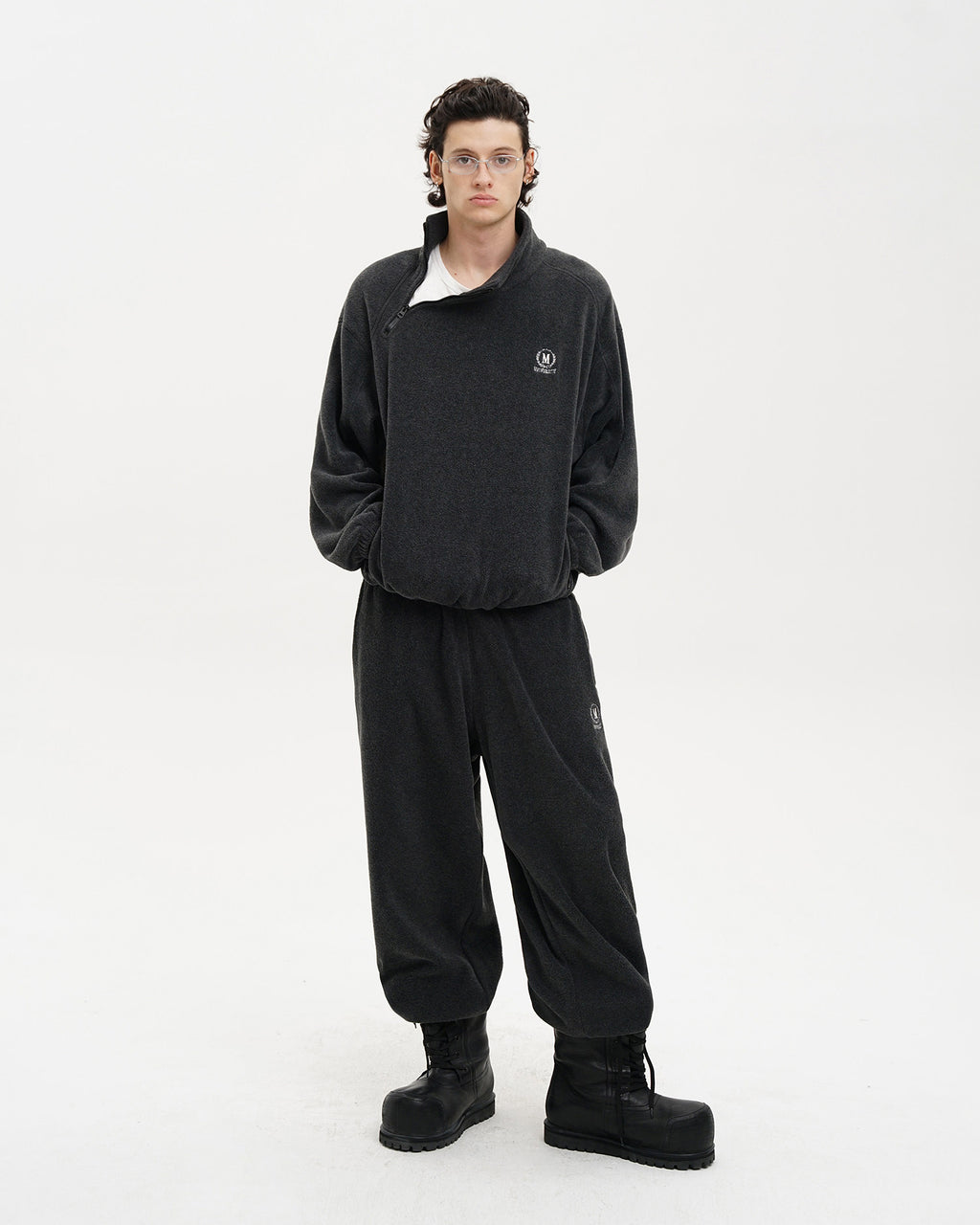 Panelled Anti-Static Fleece Track Jacket